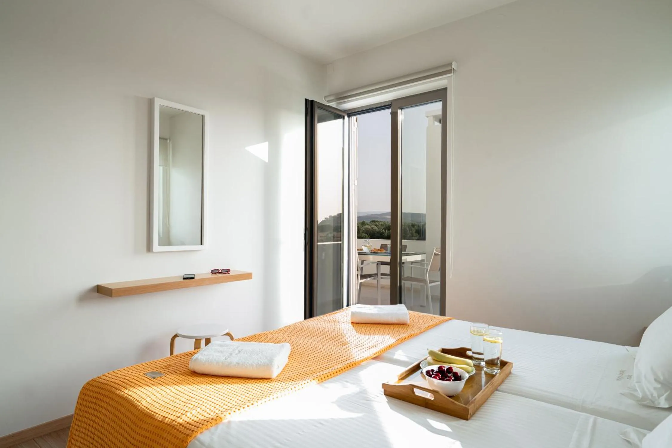 Bed in Sofia Luxury Villas
