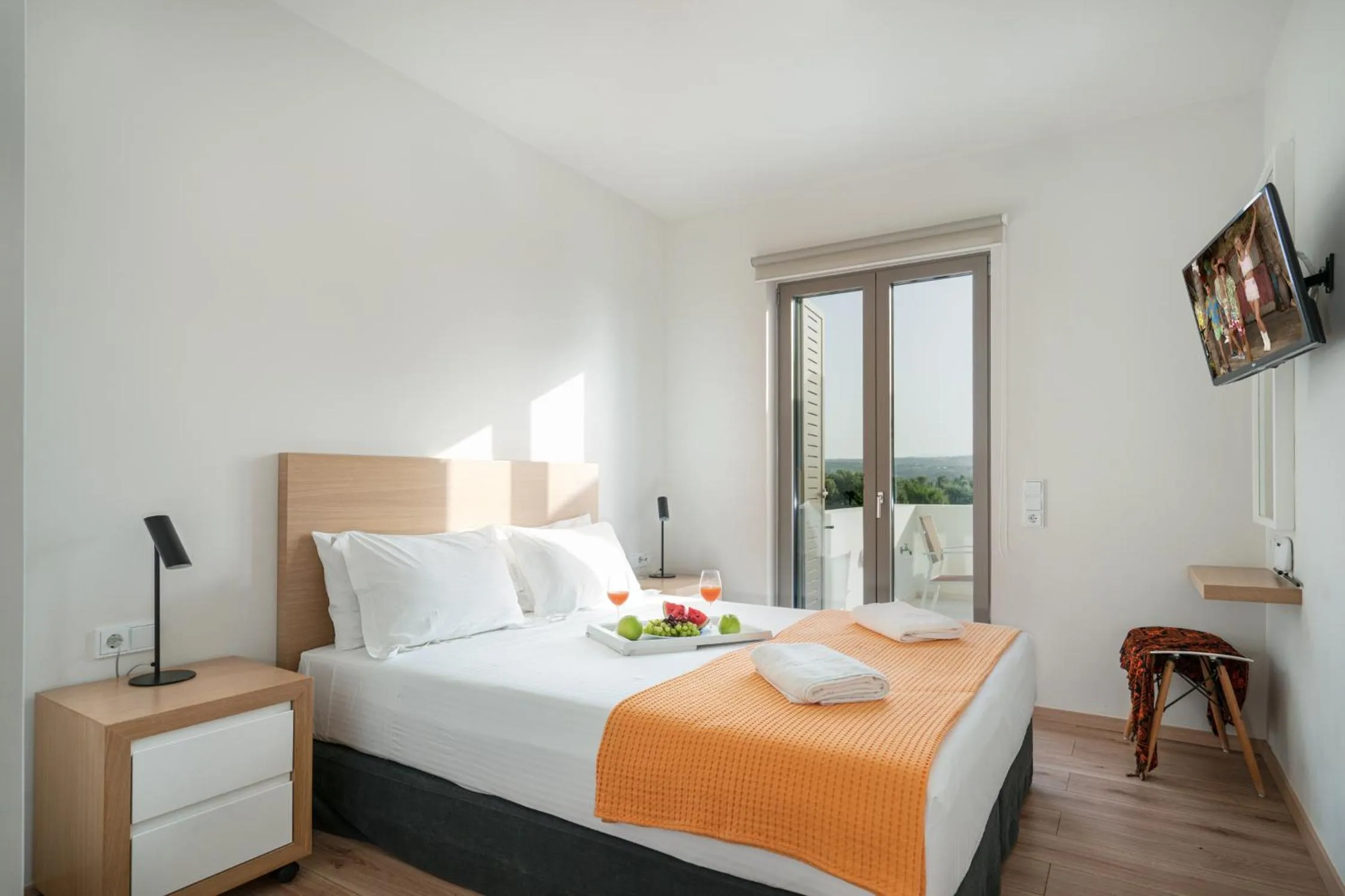 Bed in Sofia Luxury Villas