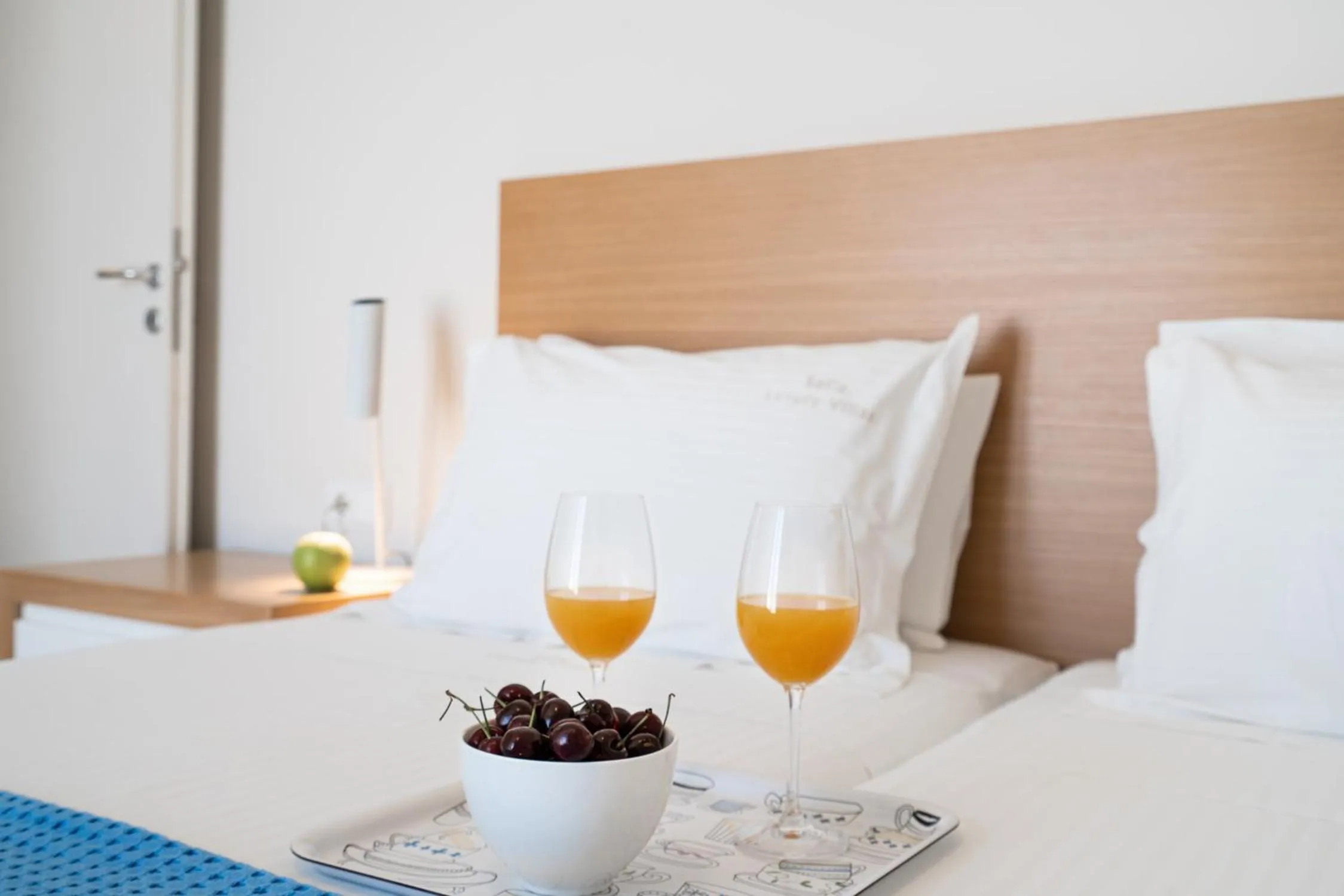 Bed in Sofia Luxury Villas