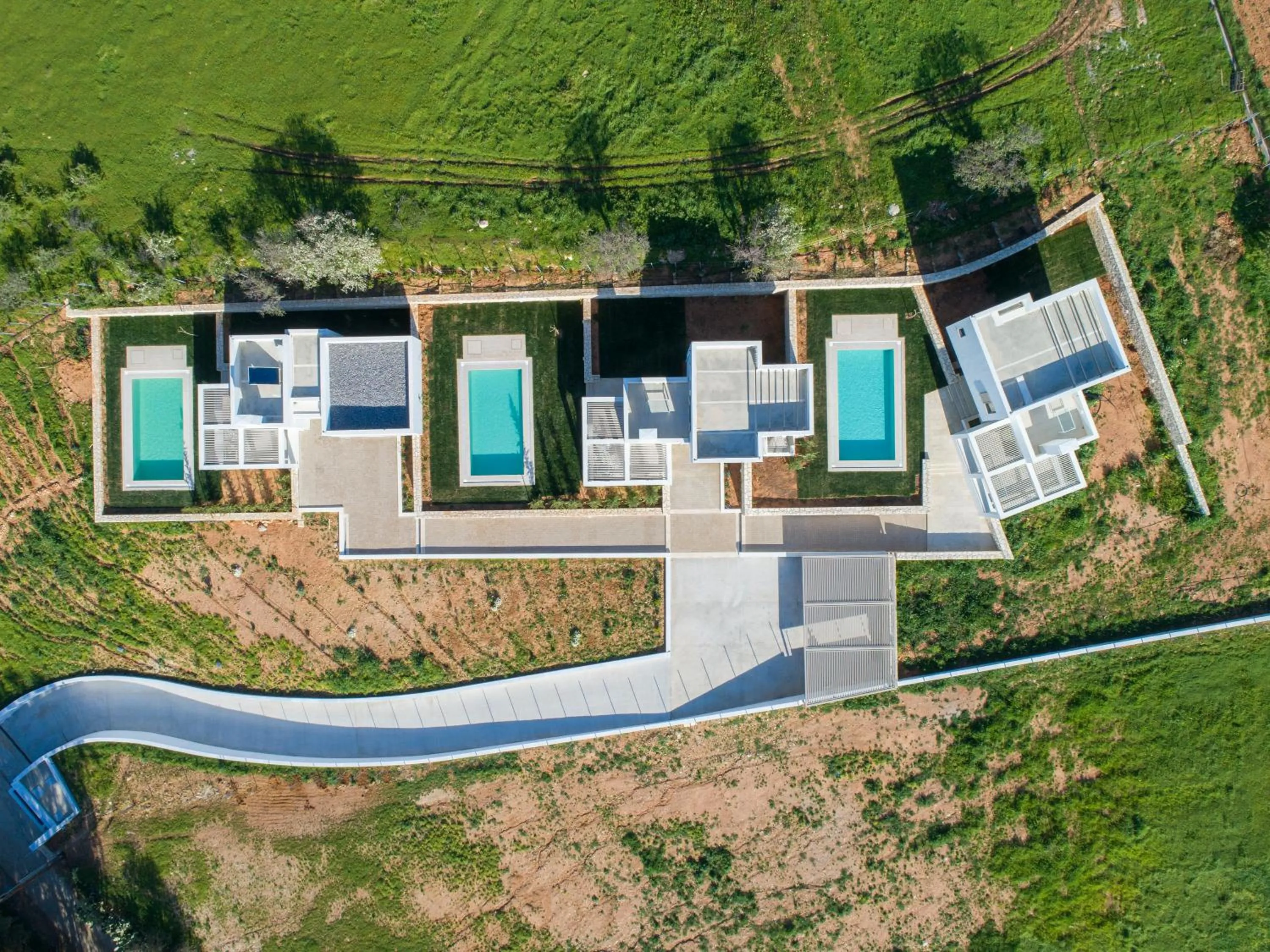 Bird's eye view in Sofia Luxury Villas