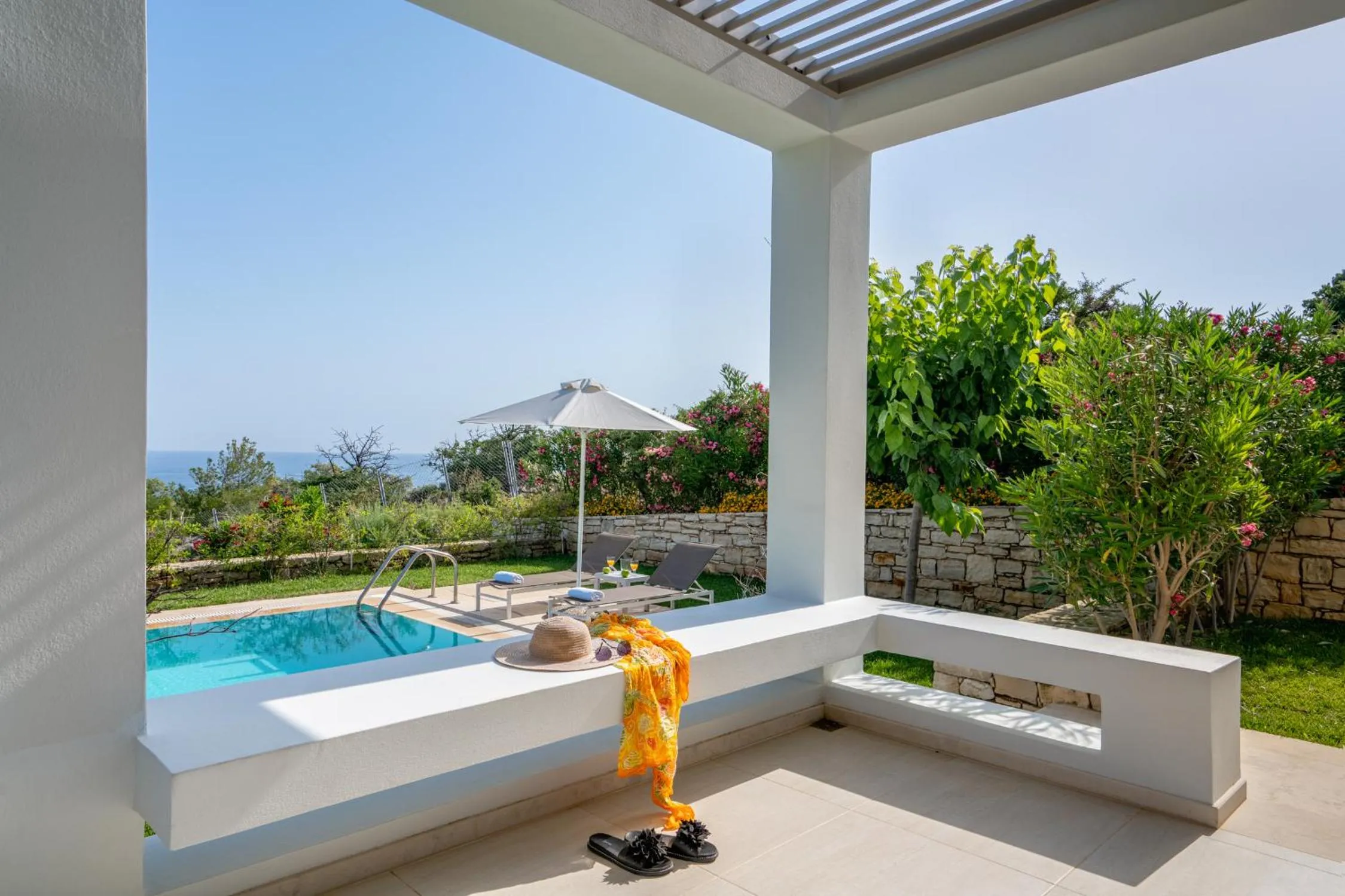 Garden view in Sofia Luxury Villas