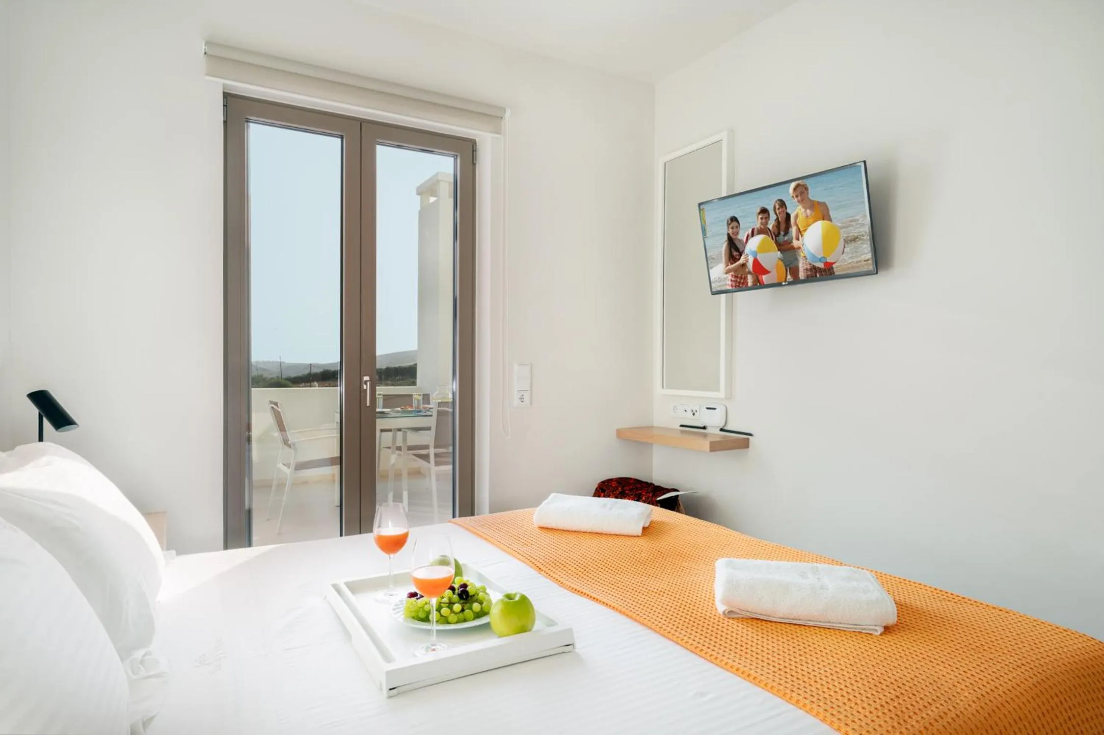 Bed in Sofia Luxury Villas