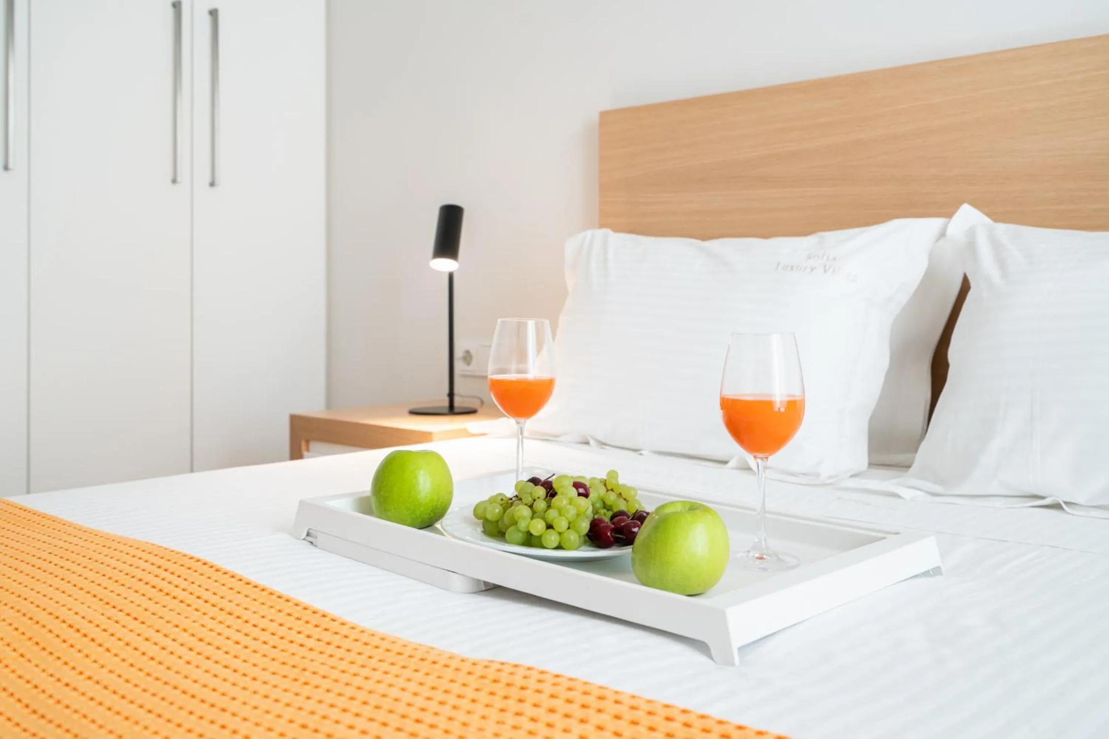 Bed in Sofia Luxury Villas