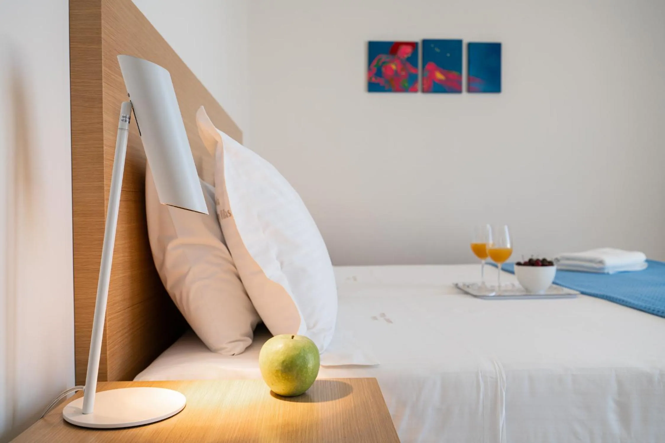 Bed in Sofia Luxury Villas
