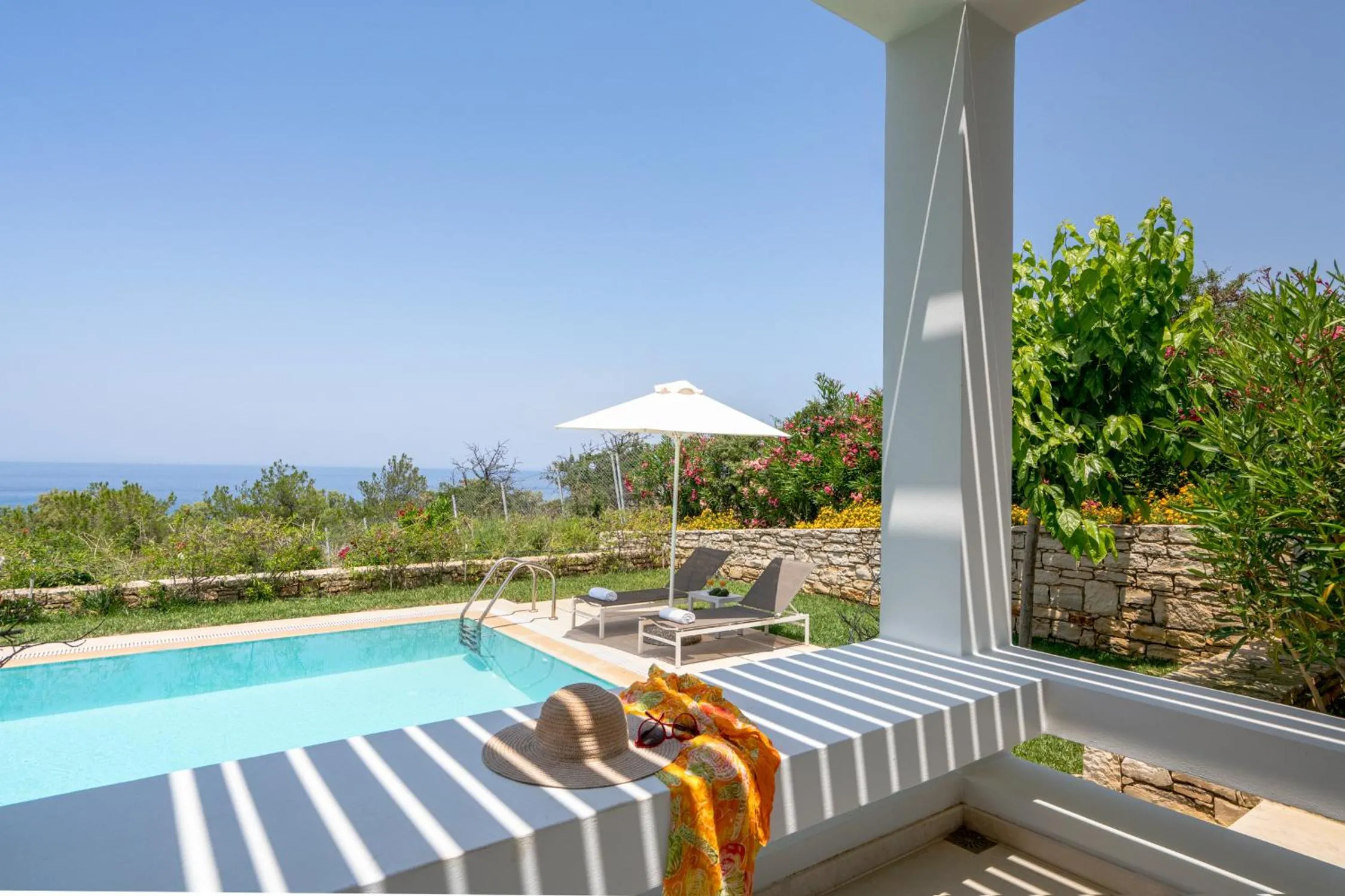 Garden view in Sofia Luxury Villas