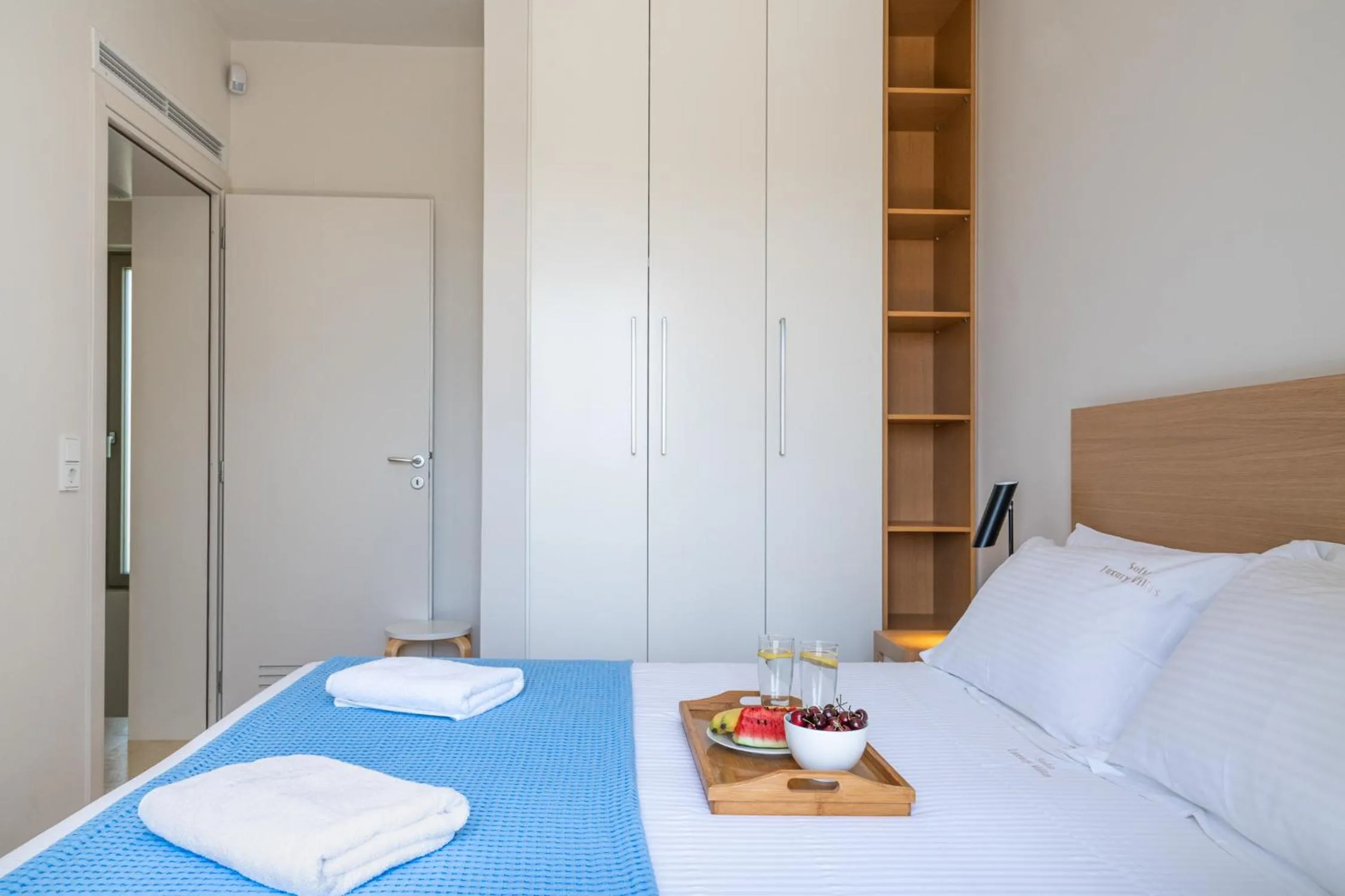 Bed in Sofia Luxury Villas