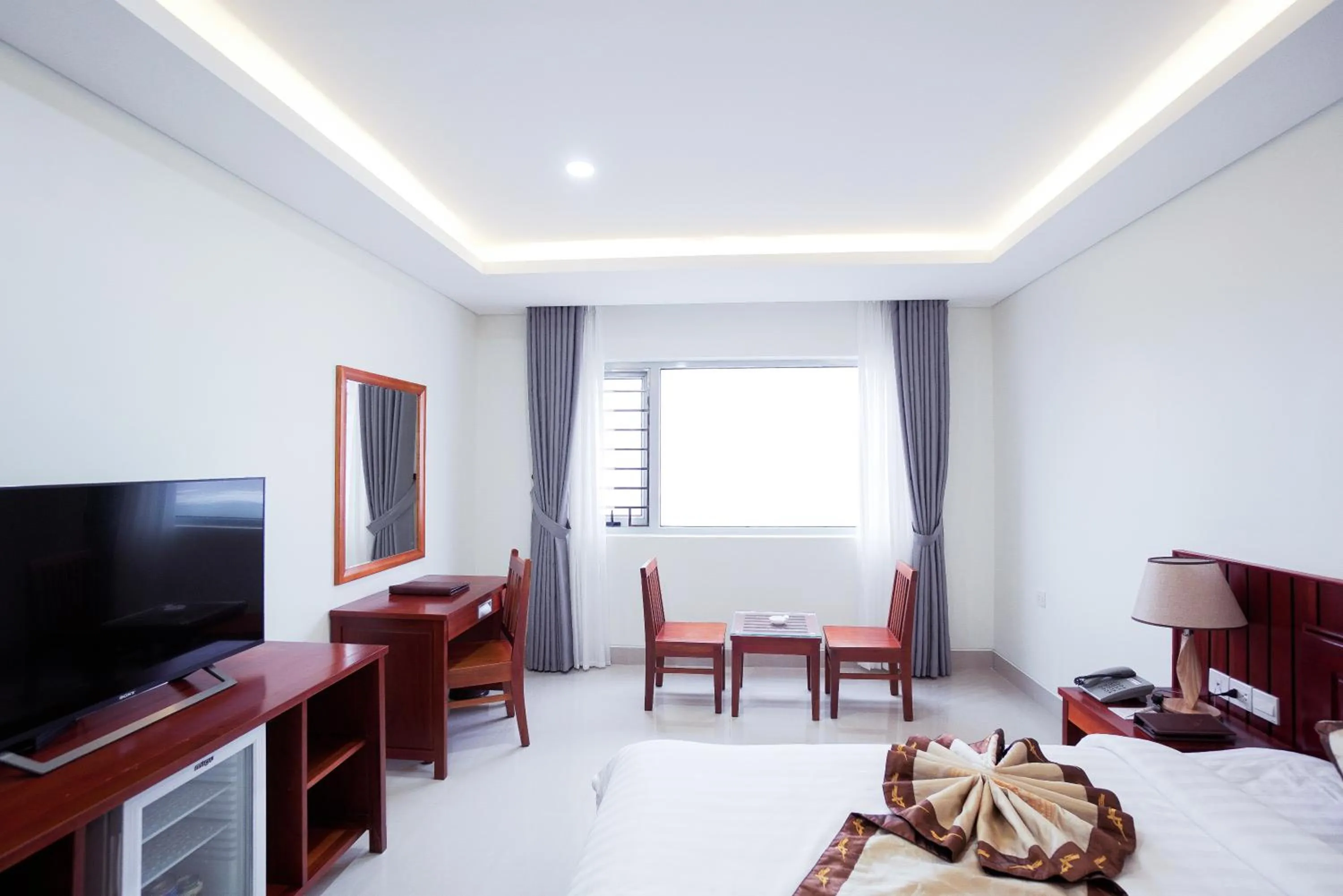 Bed in Vinh Hoang Hotel