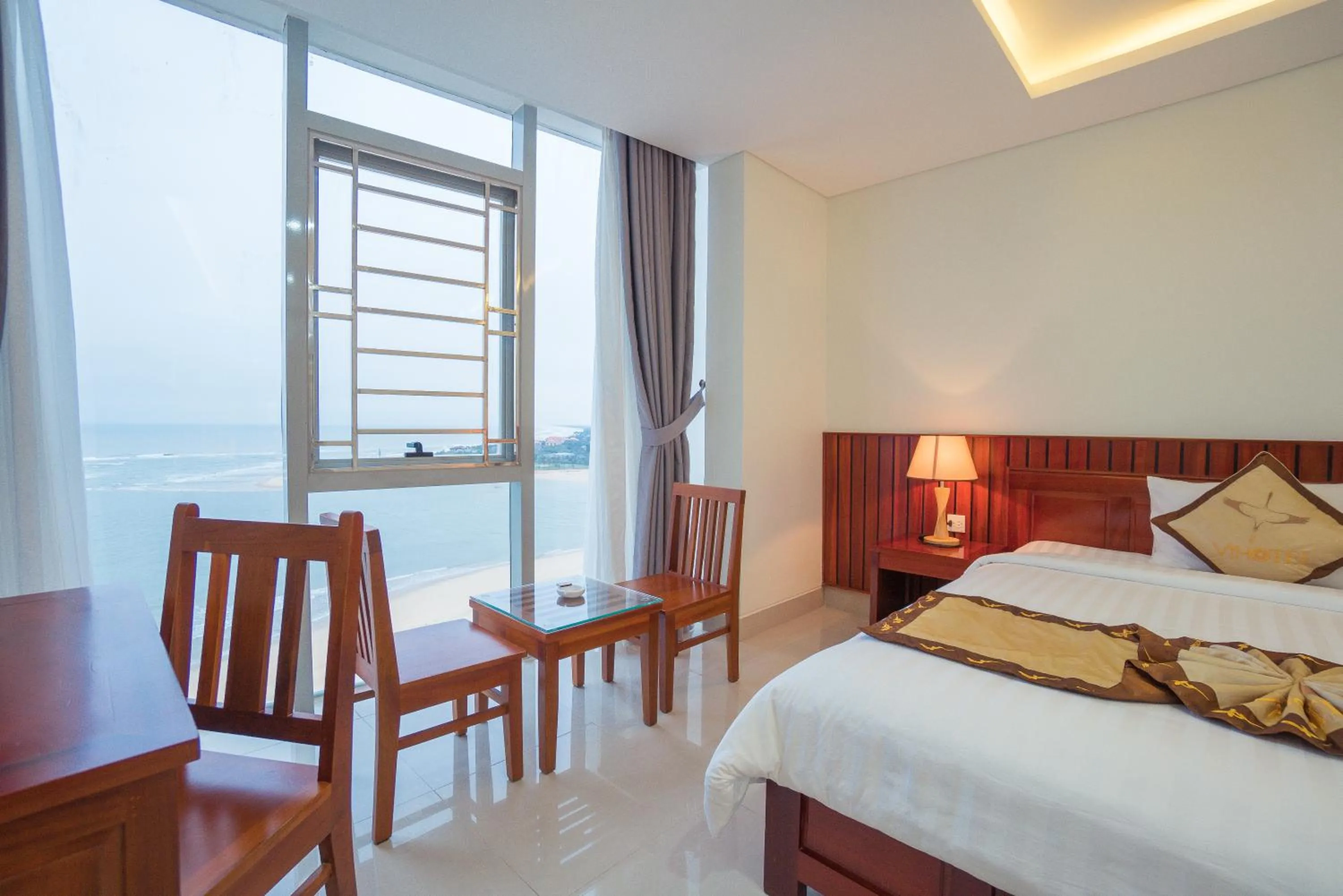 Bed in Vinh Hoang Hotel