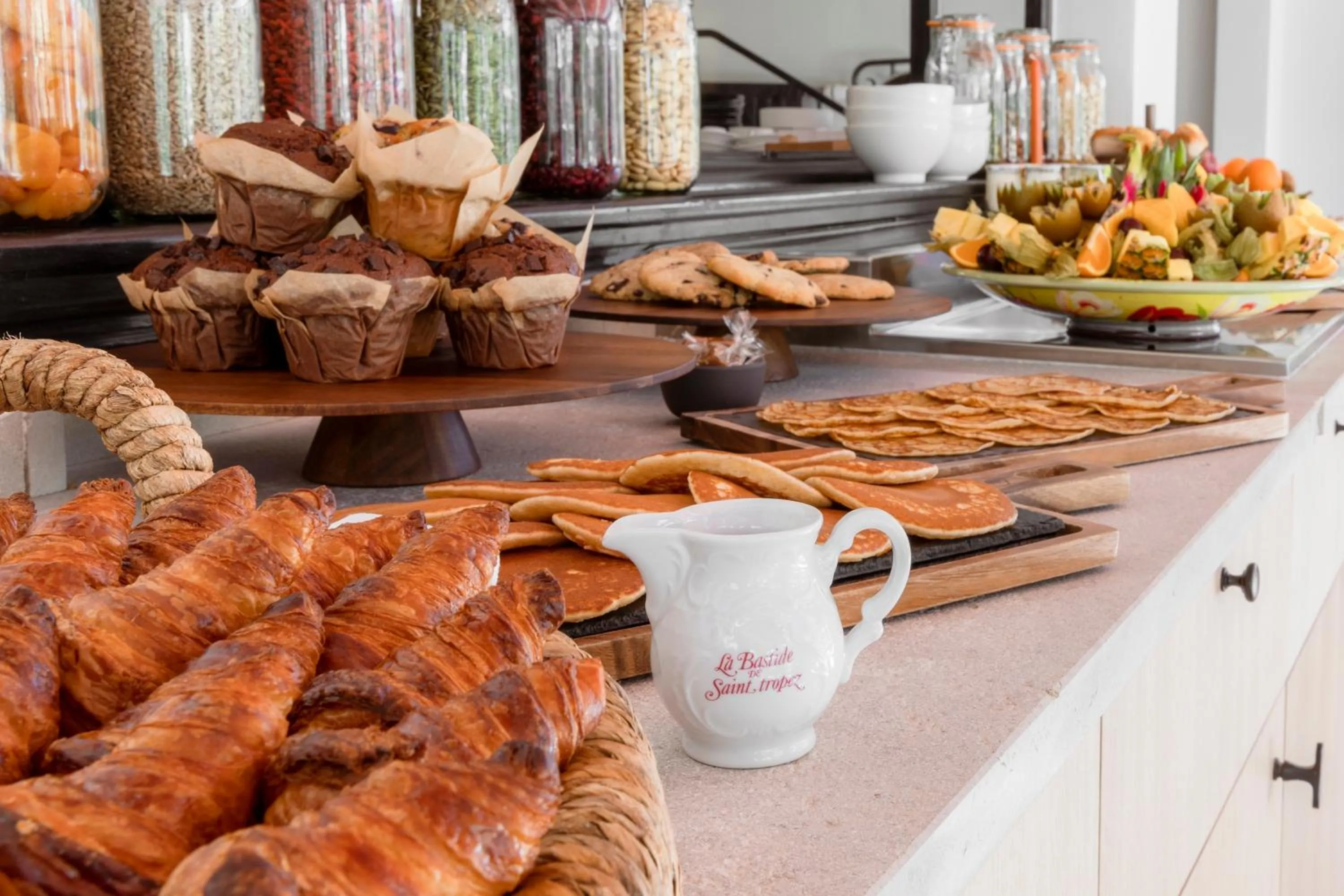 Buffet breakfast in La Bastide de Saint Tropez