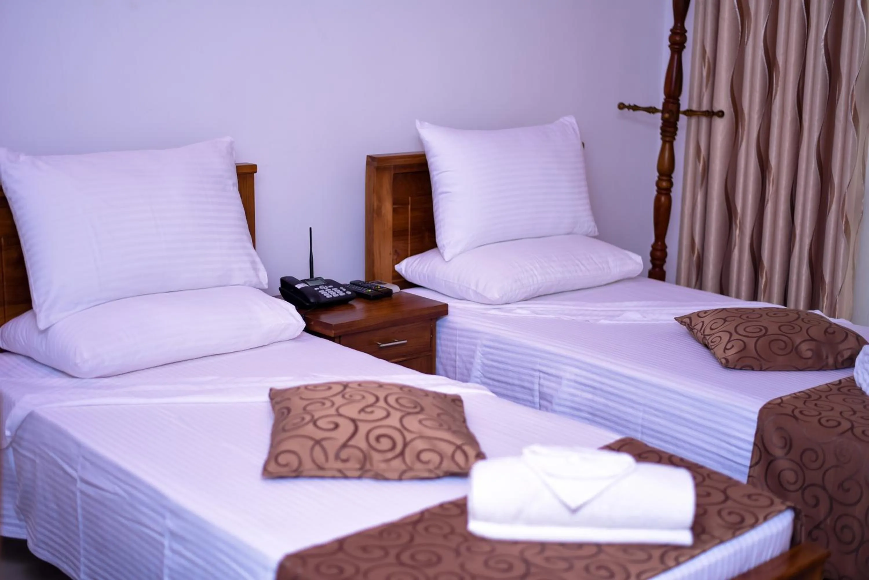 Bed in Dazzling Villa