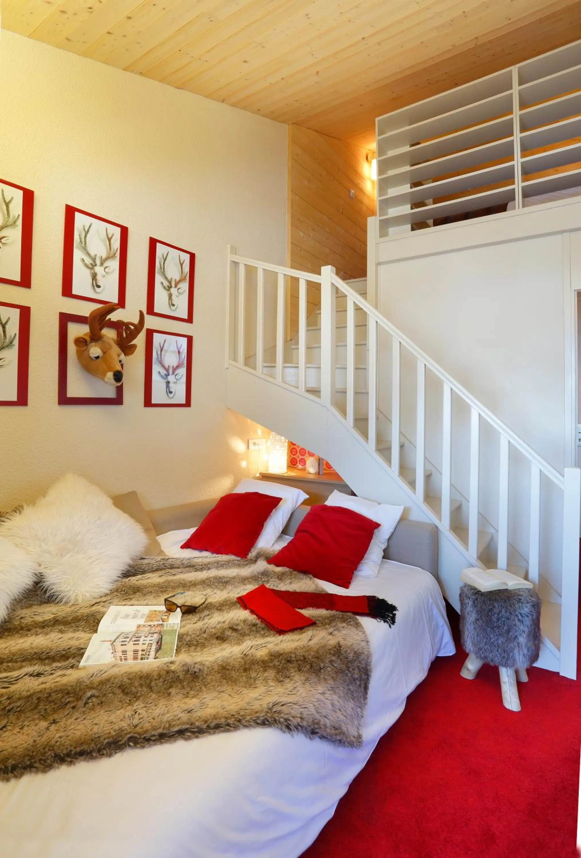 Bed in Hôtel du Bourg