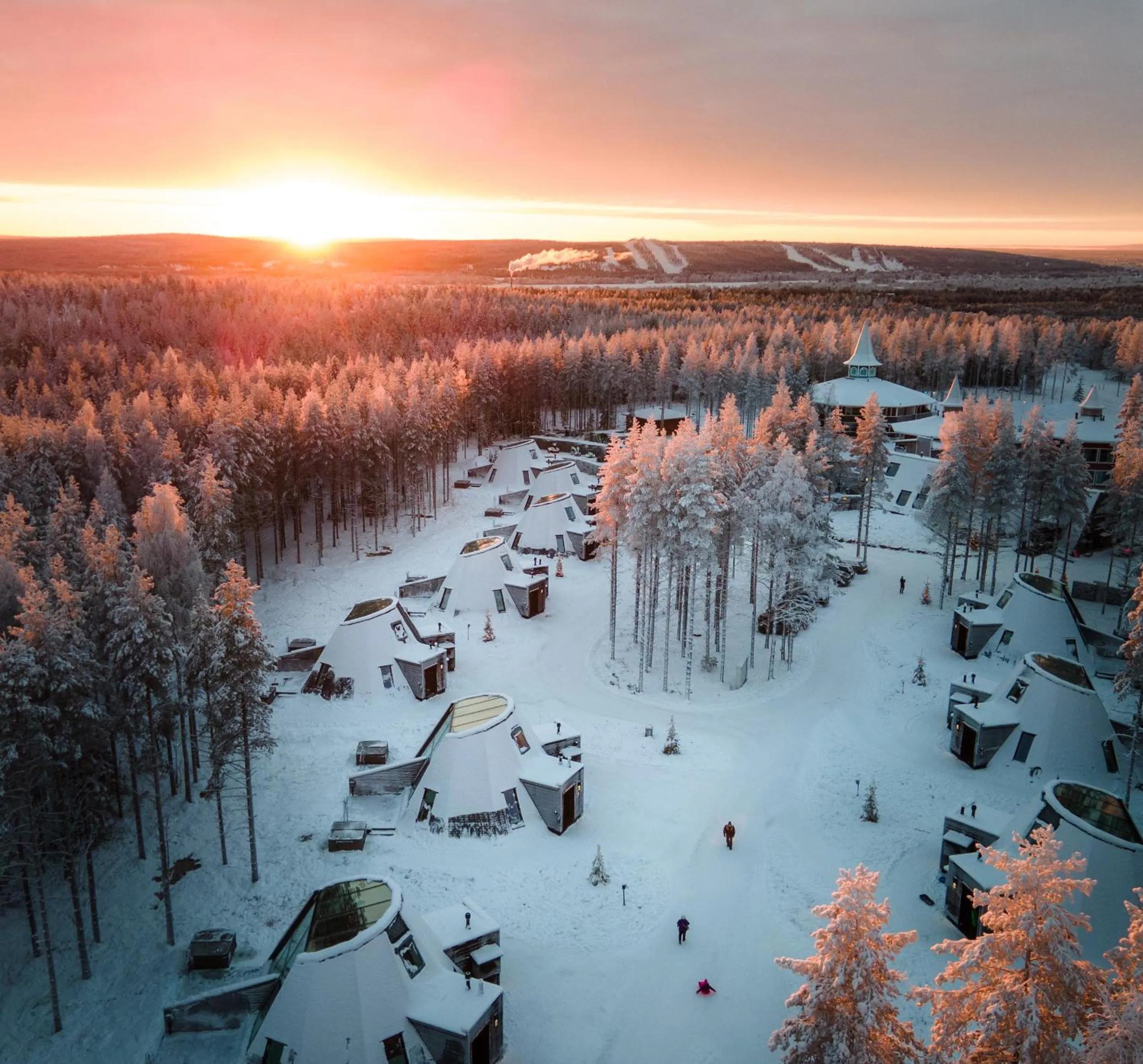 Bird's eye view in Glass Resort