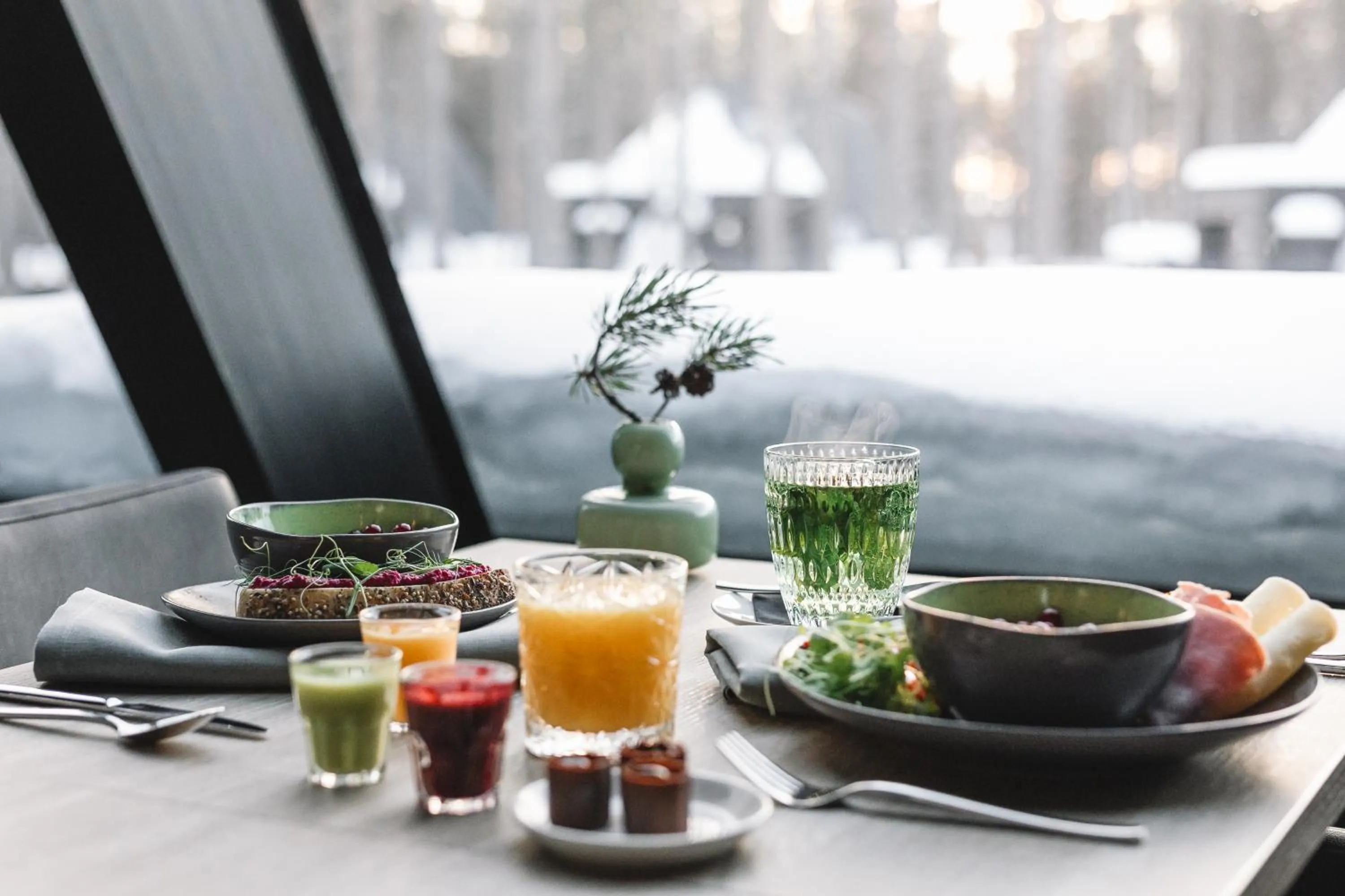 Breakfast in Glass Resort