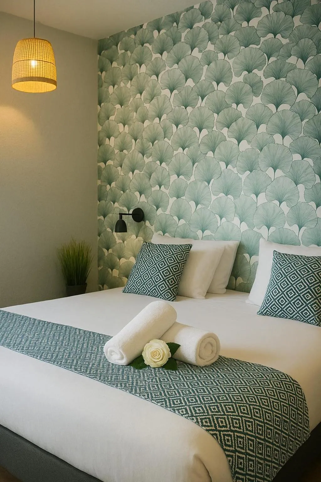 Bedroom, Bed in Hotel & Spa Gil de France Cap d'Agde