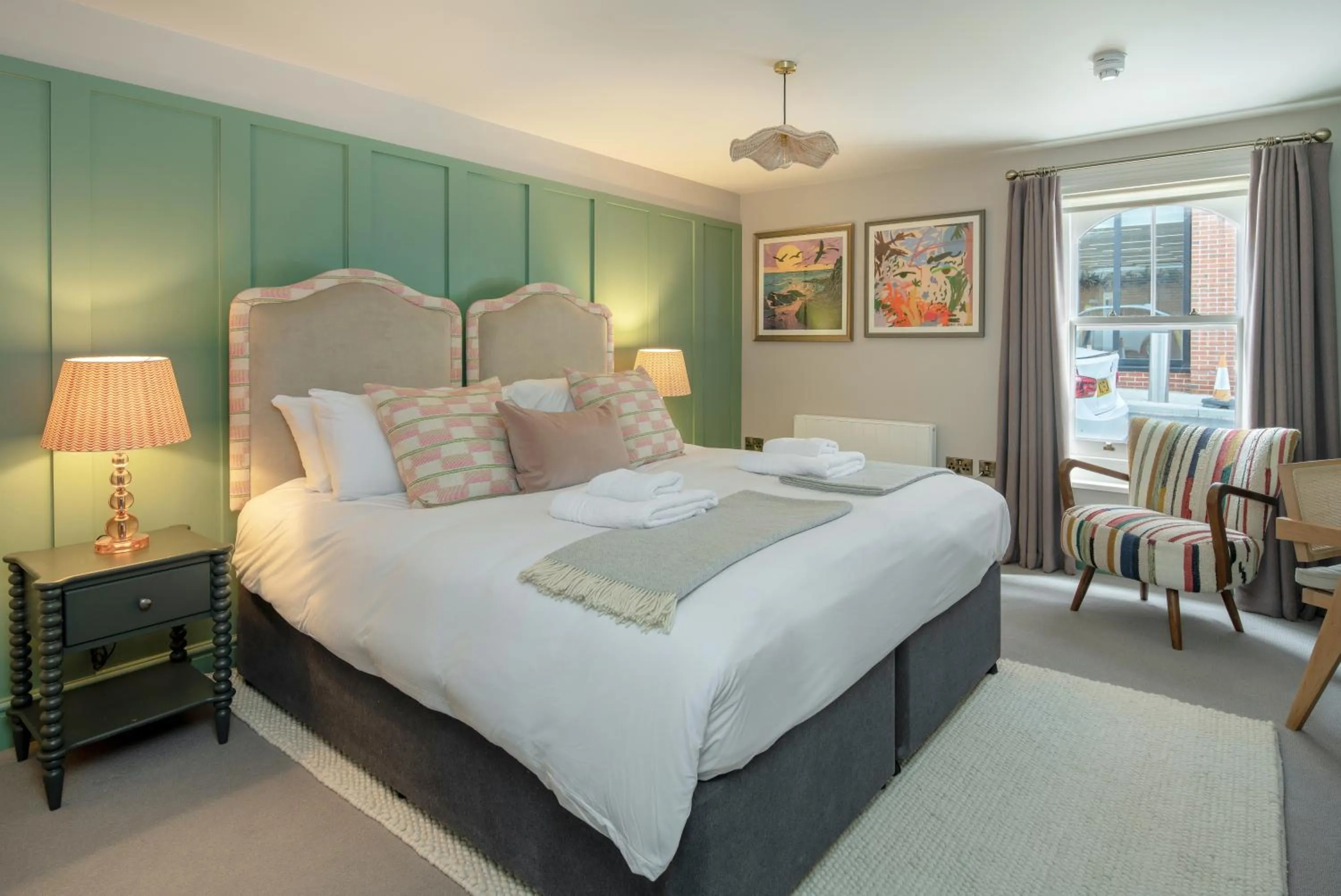 Bedroom, Bed in The Railway Hotel Worthing