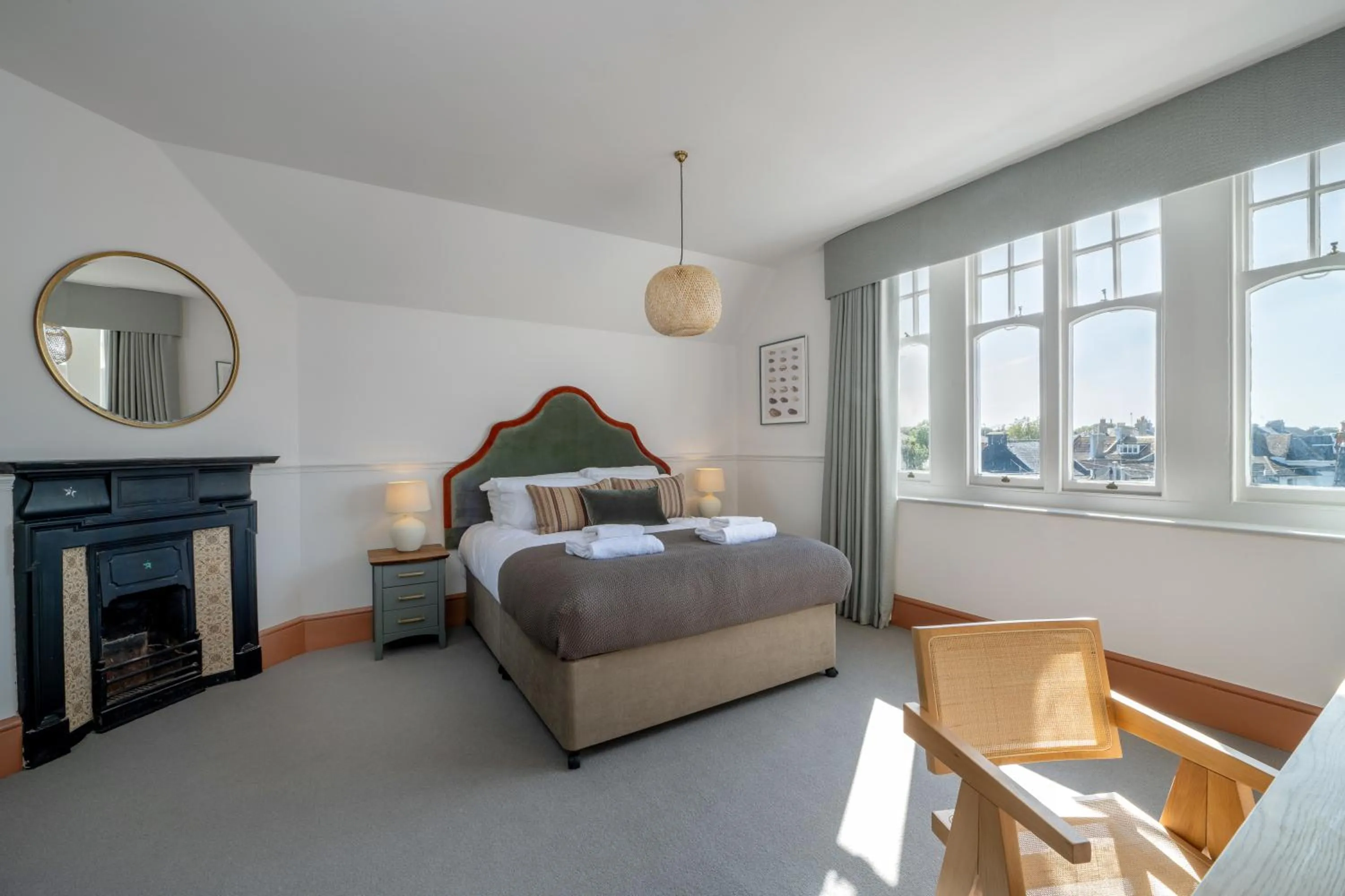 Bedroom, Bed in The Railway Hotel Worthing