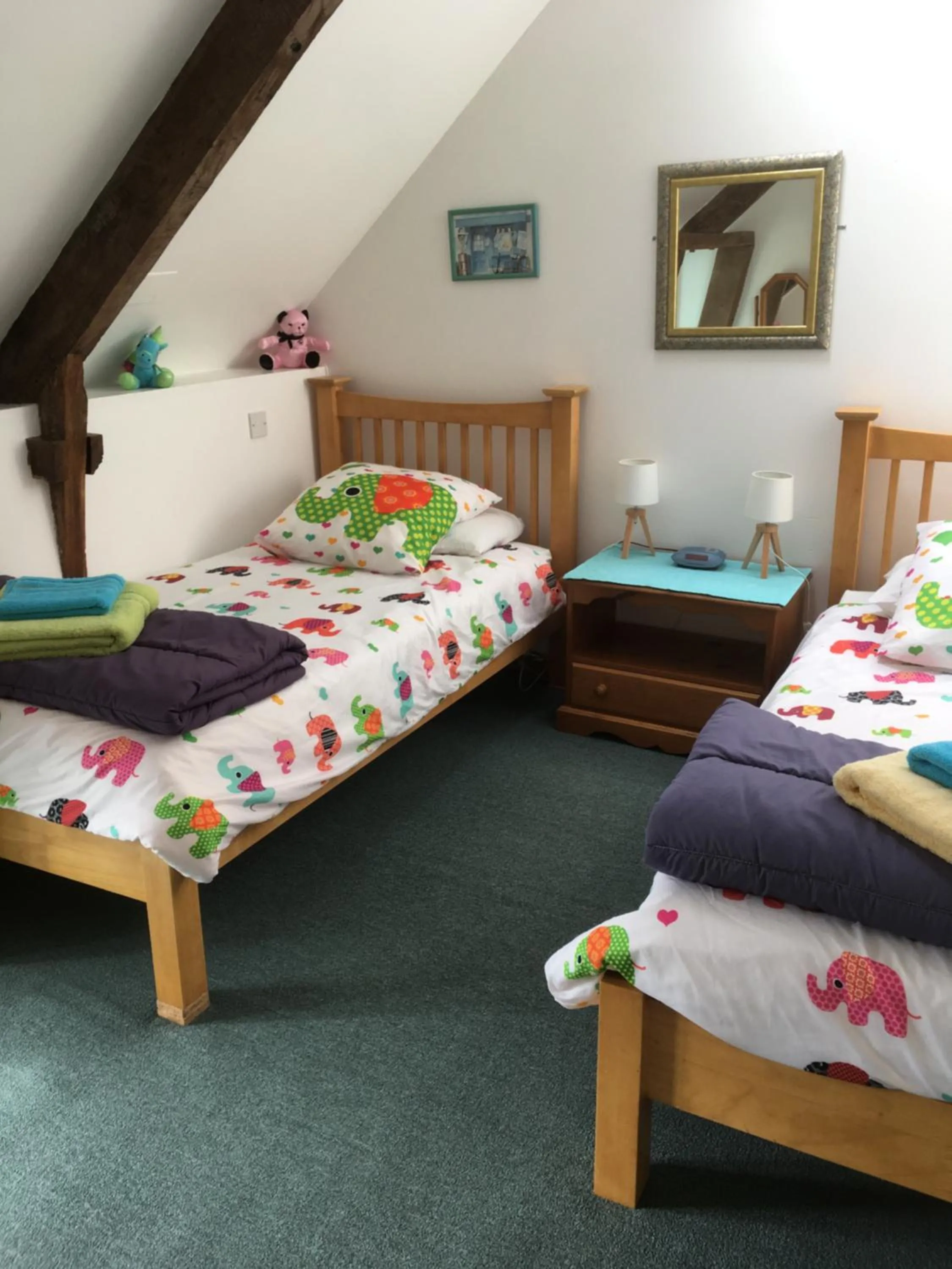 Bed in Gites de la Motte Parent