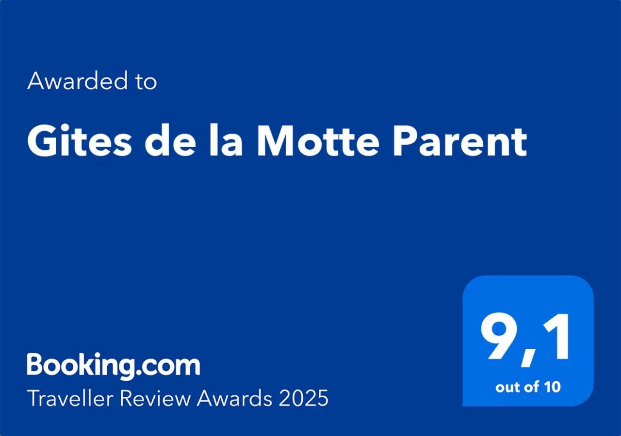 Certificate/Award in Gites de la Motte Parent