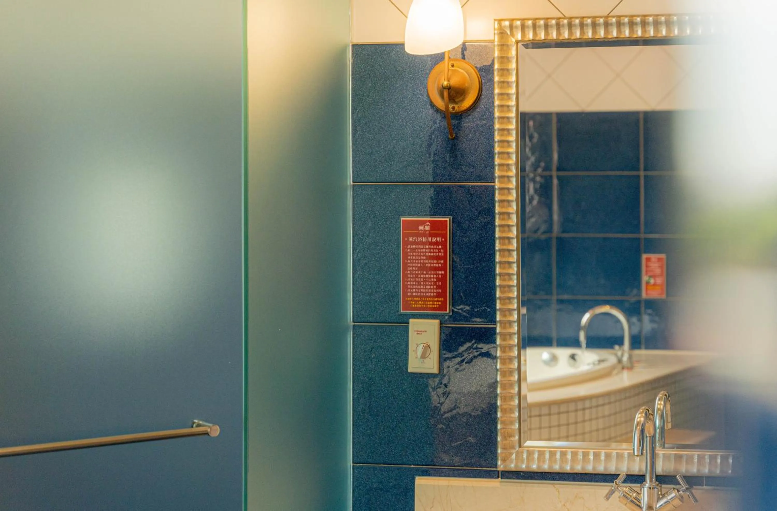 Shower in Regale Motel