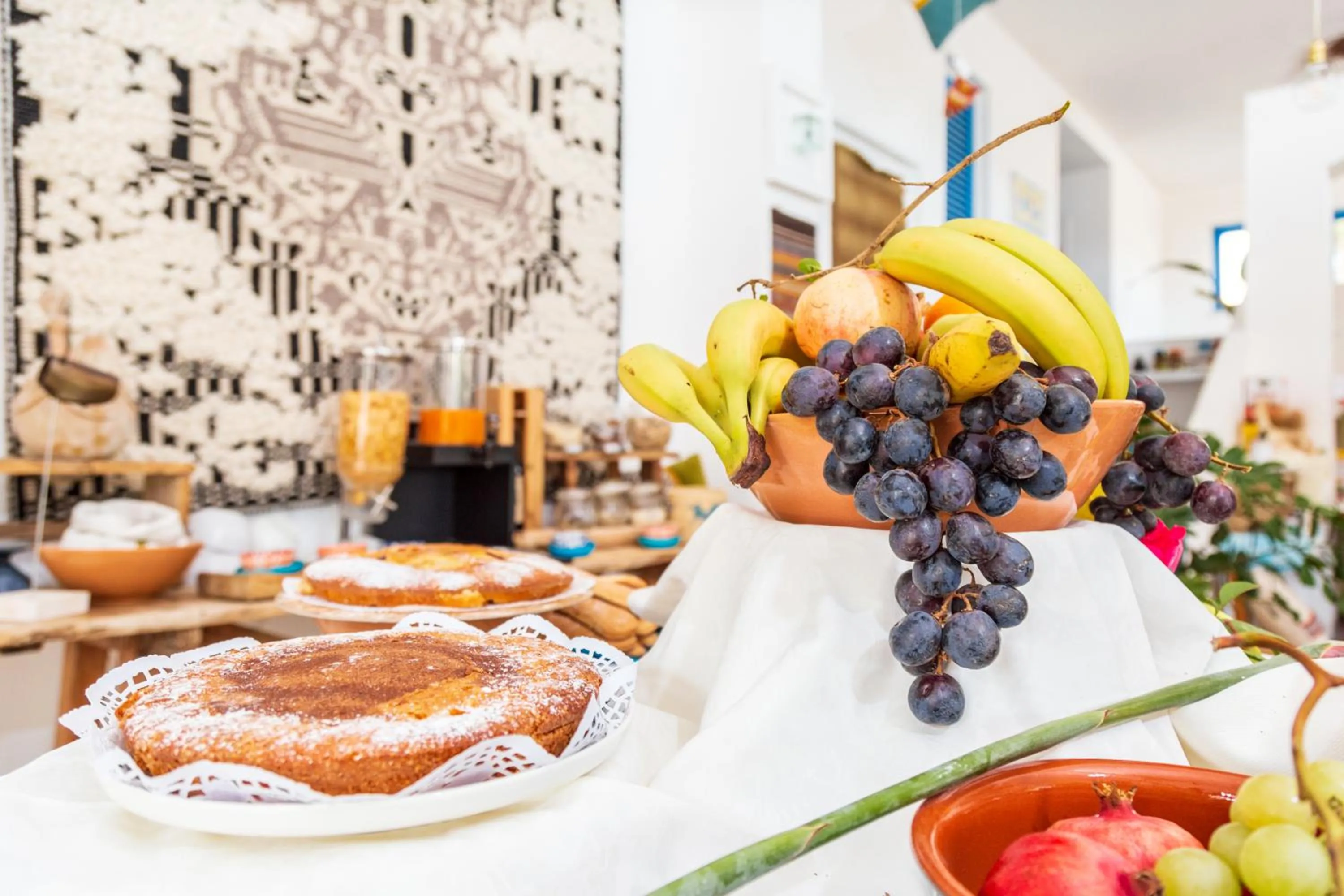 Continental breakfast in Hotel S'Ortale Possibilità di Parcheggio interno e Ristorante all'aperto