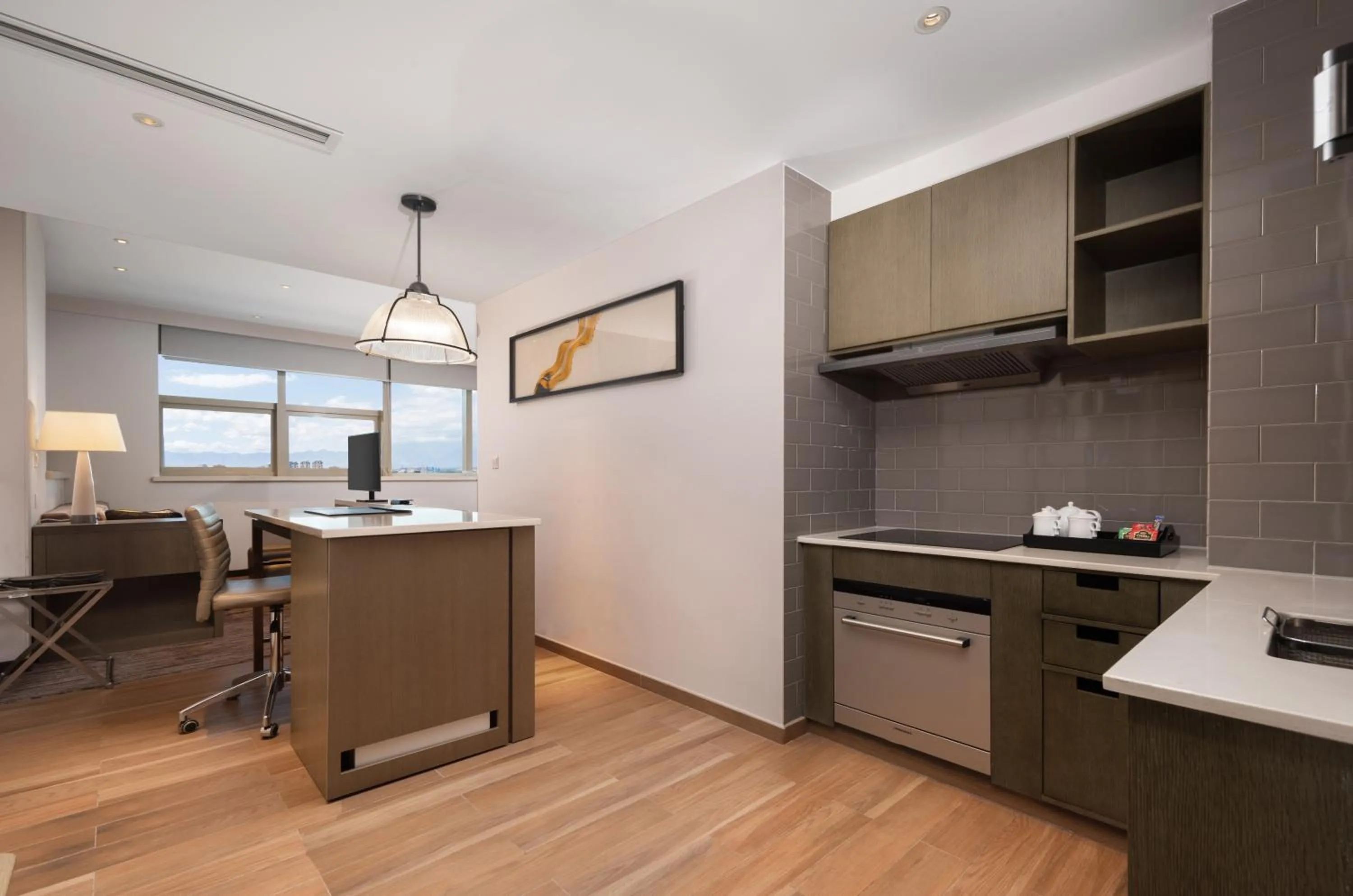 Kitchen or kitchenette in Hyatt House Yinchuan Yuecaicheng