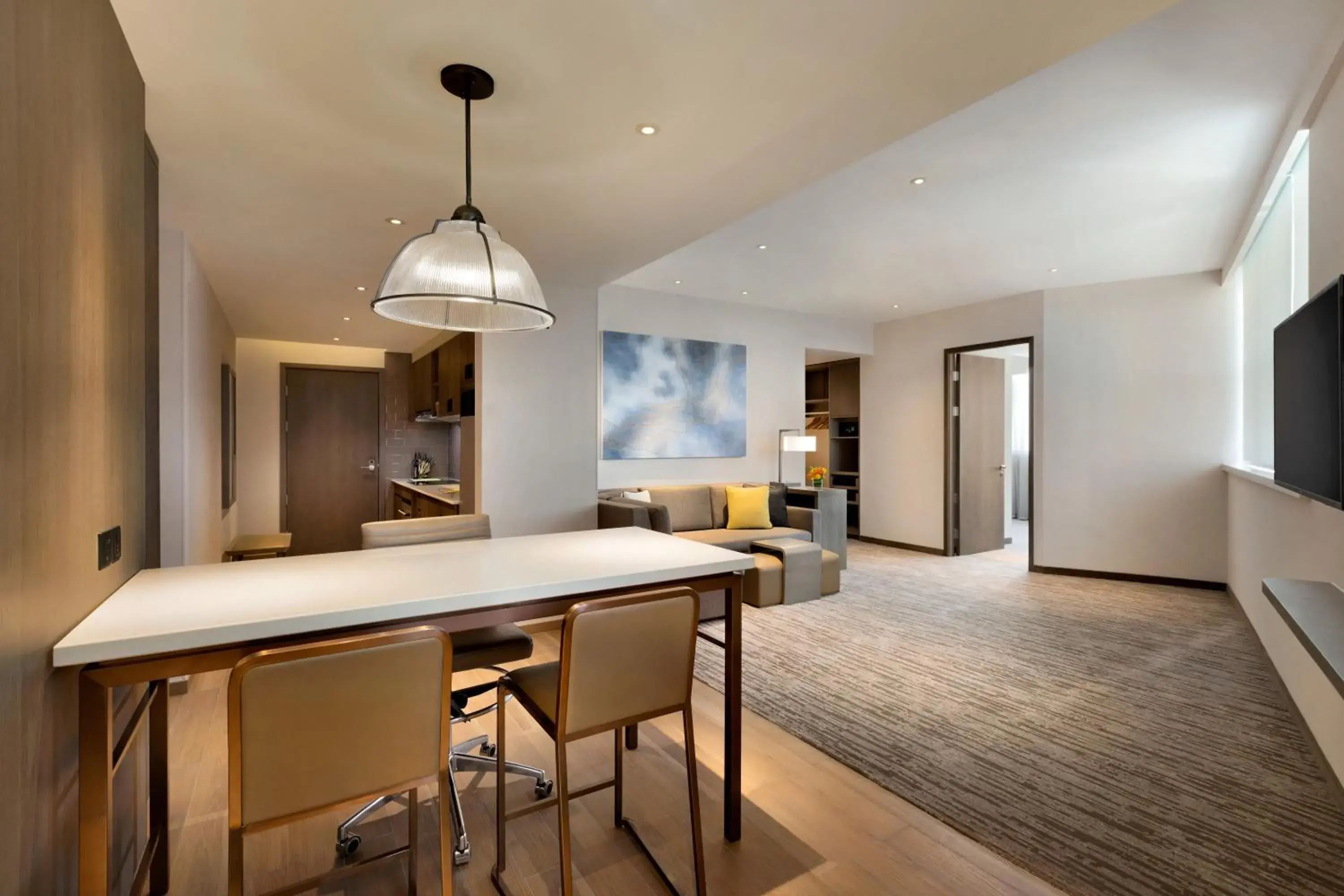 Living room in Hyatt House Yinchuan Yuecaicheng Living room in Hyatt House Yinchuan Yuecaicheng