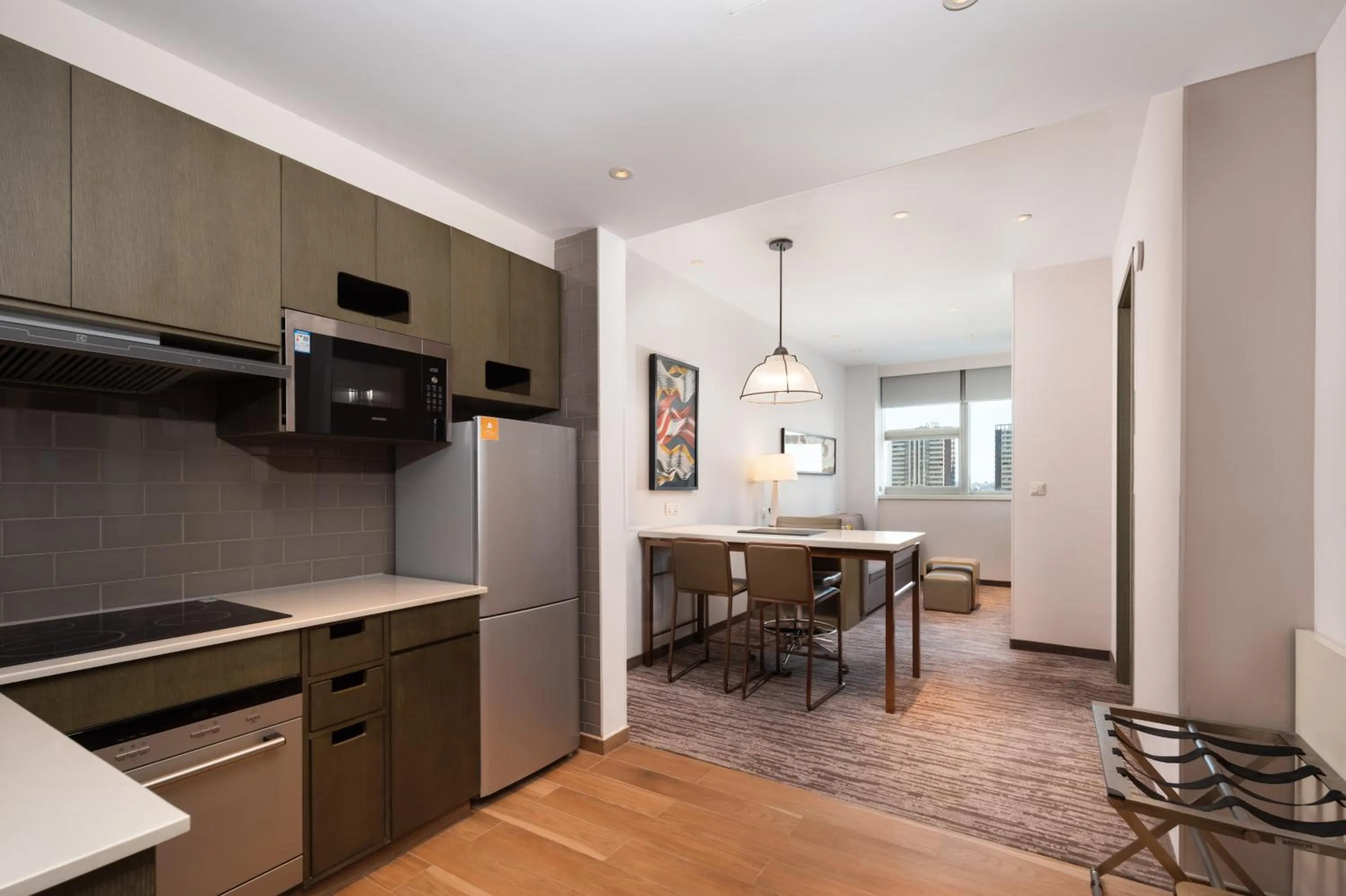 Kitchen or kitchenette in Hyatt House Yinchuan Yuecaicheng