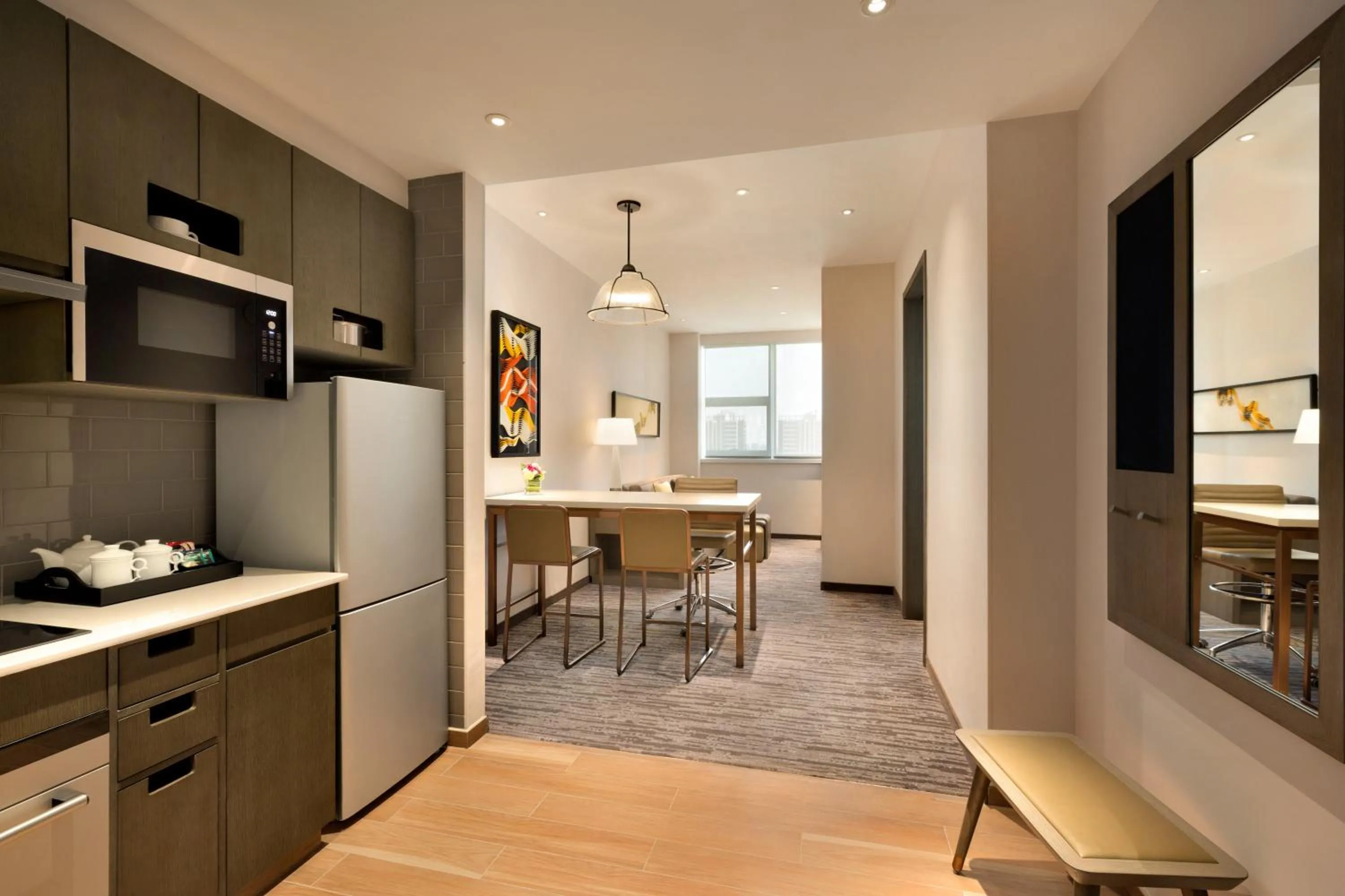 Kitchen or kitchenette in Hyatt House Yinchuan Yuecaicheng