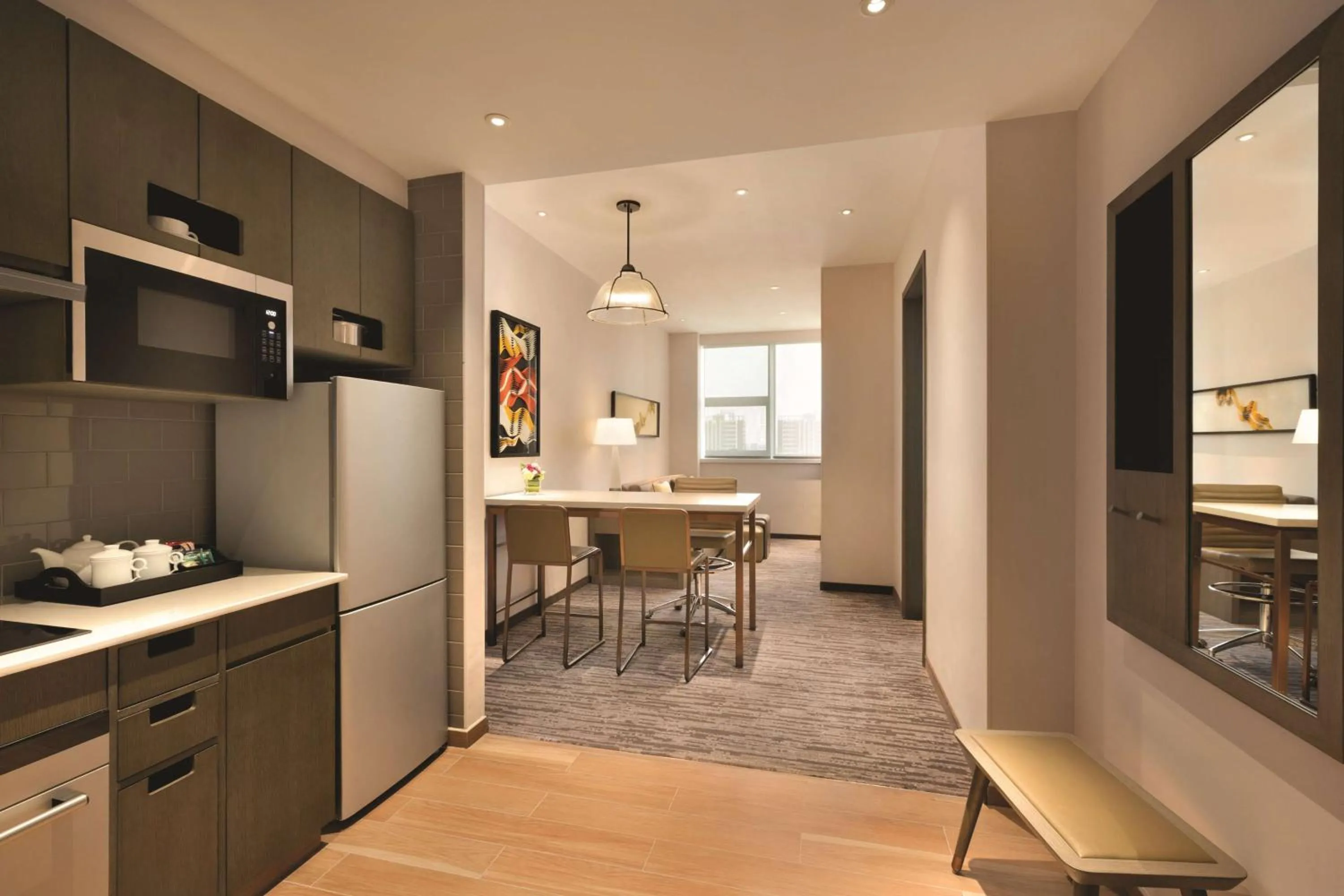 Photo of the whole room in Hyatt House Yinchuan Yuecaicheng