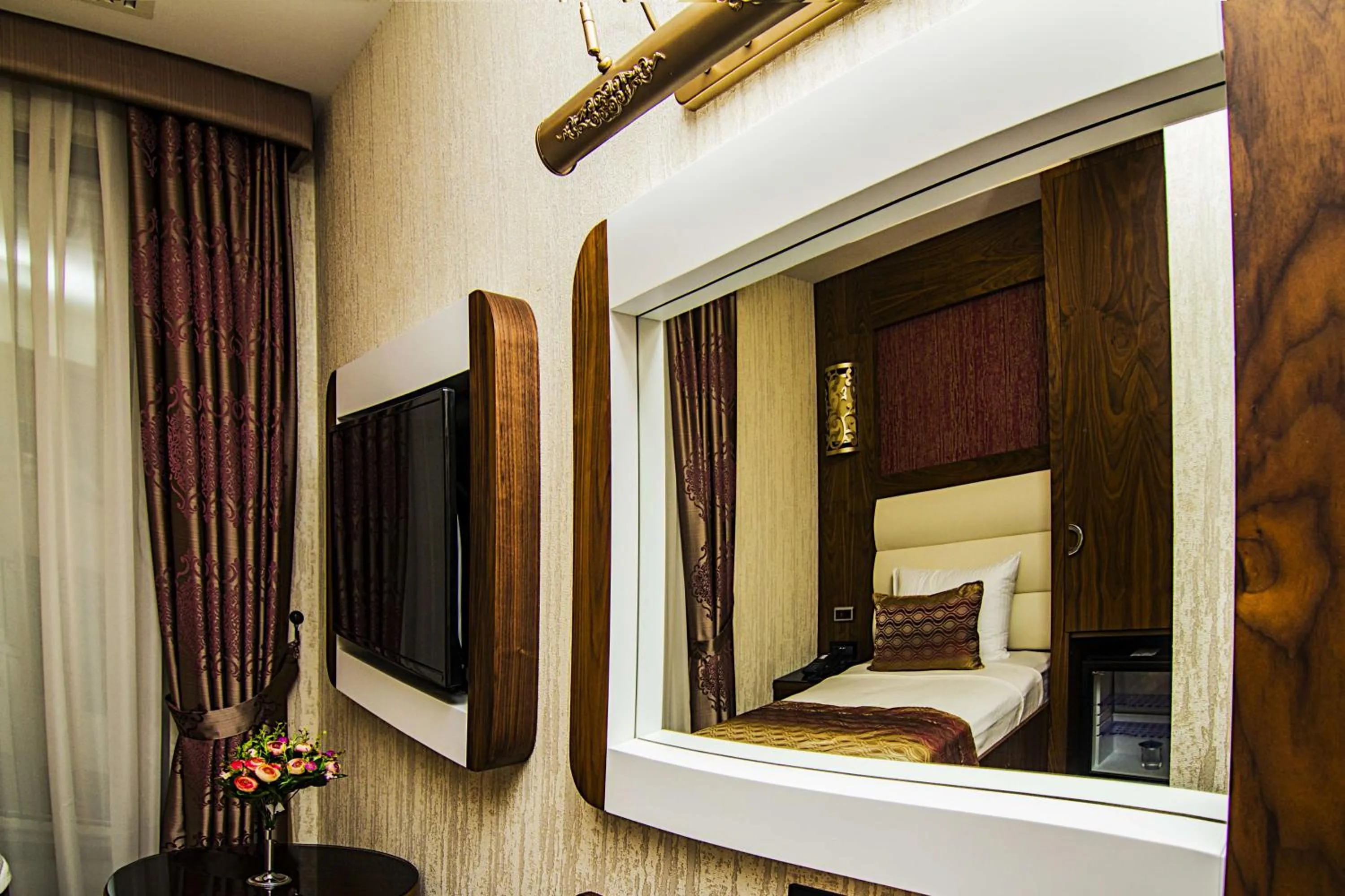 Decorative detail, Bed in İstanbul Vertu Hotel