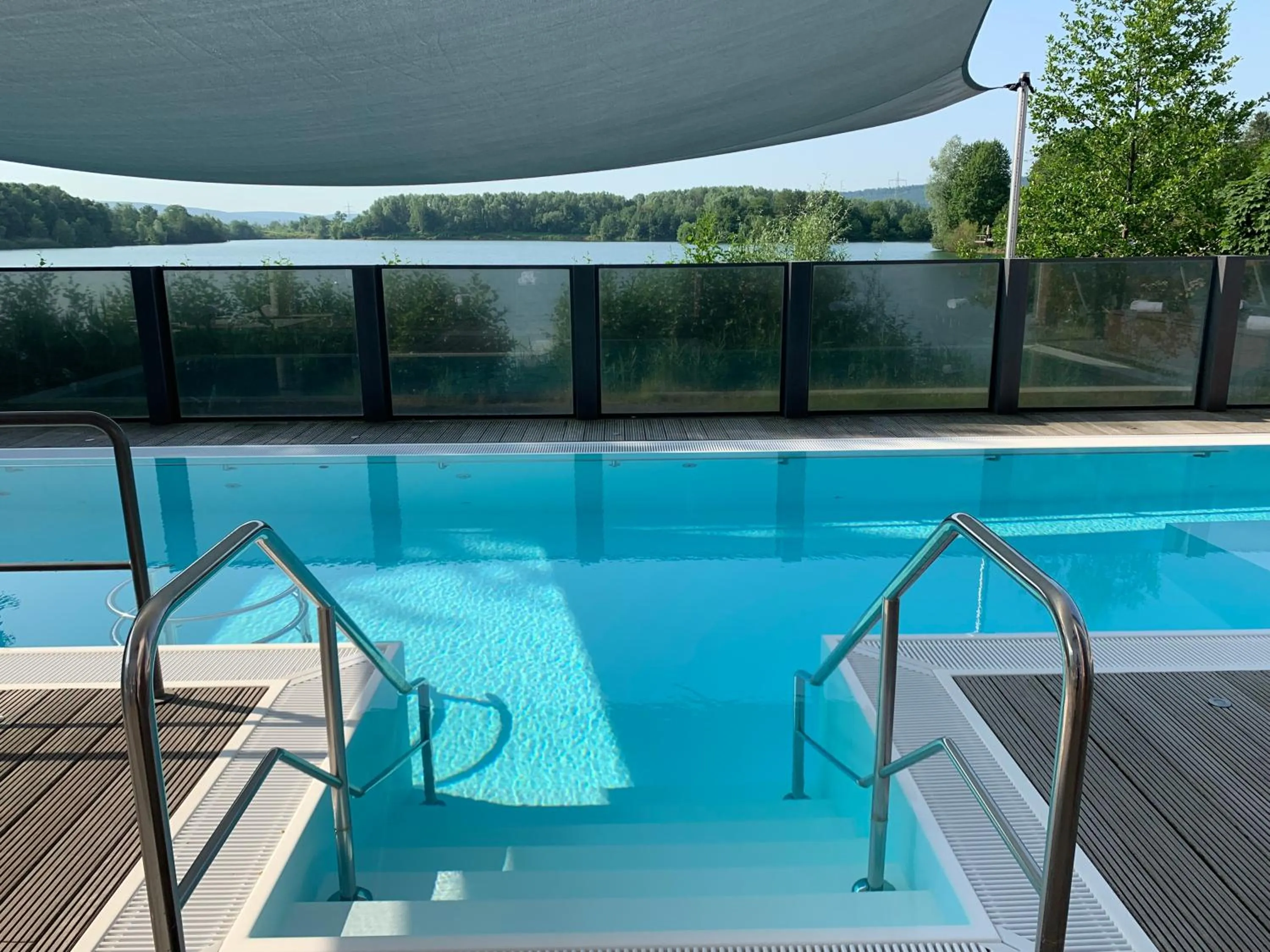 Pool view in Seehotel Niedernberg - Das Dorf am See