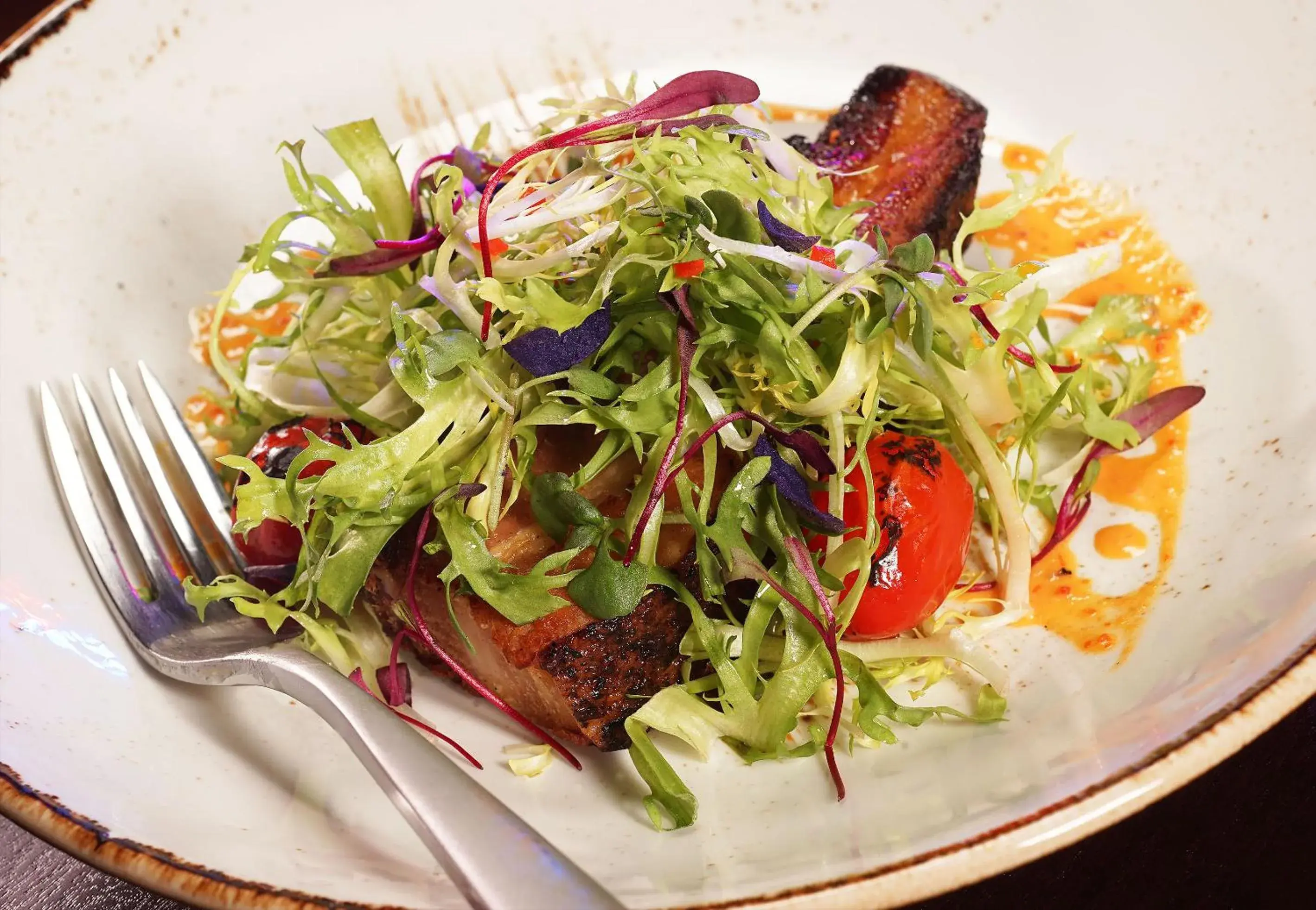 Food close-up in Del Lago Resort & Casino Food close-up in Del Lago Resort & Casino