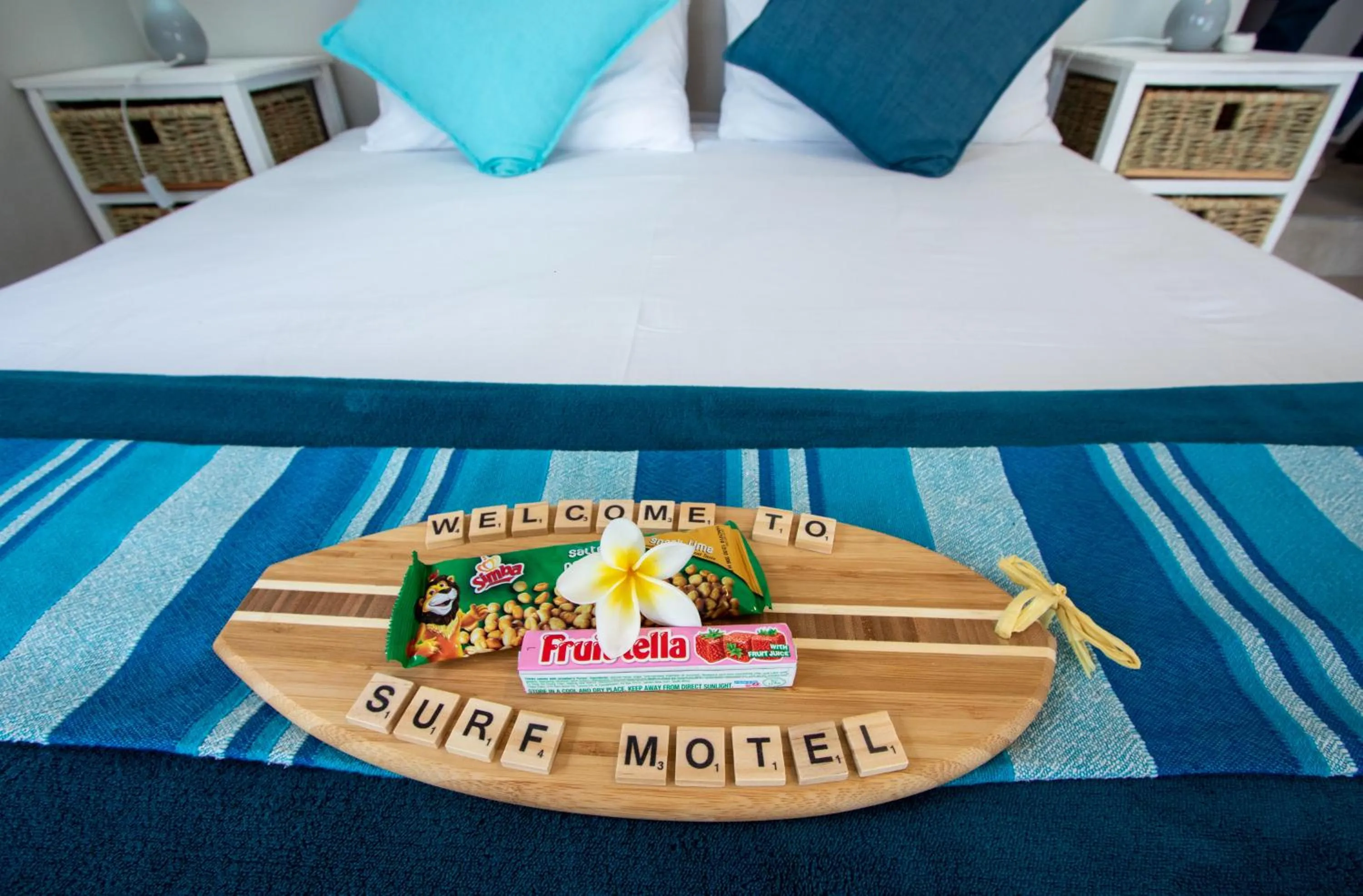 Bed in Surf Motel