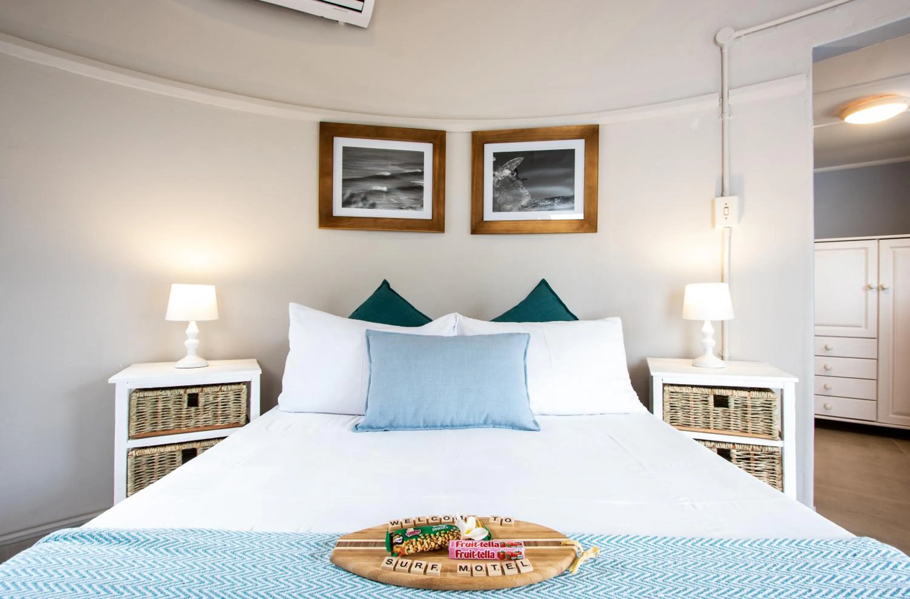 Bed in Surf Motel