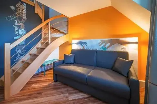 Duplex Suite with One Double Bed and Sofa in ibis Styles Deauville Centre Duplex Suite with One Double Bed and Sofa in ibis Styles Deauville Centre