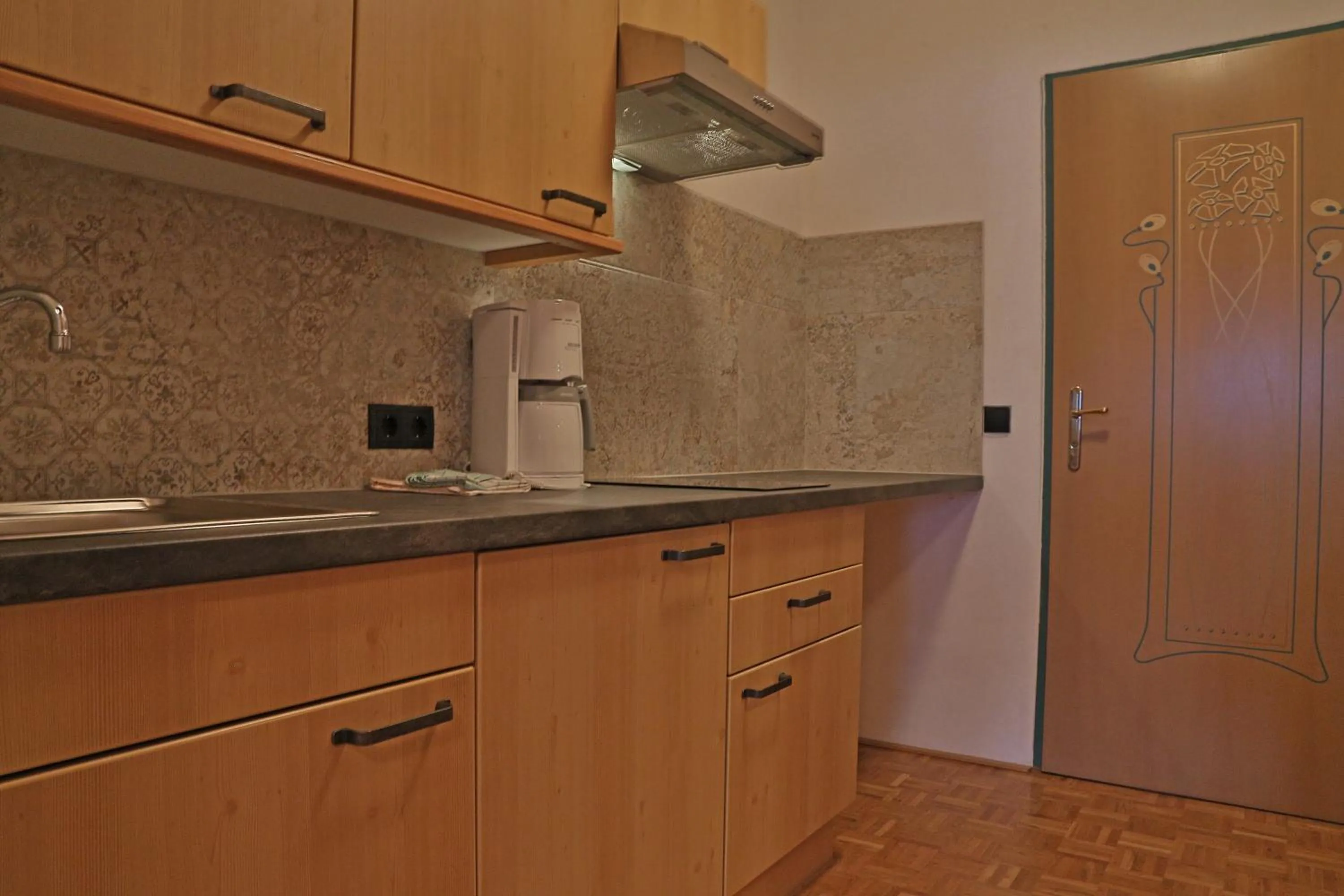 Kitchen or kitchenette in Aparthotel Paradies - Schrempfgut