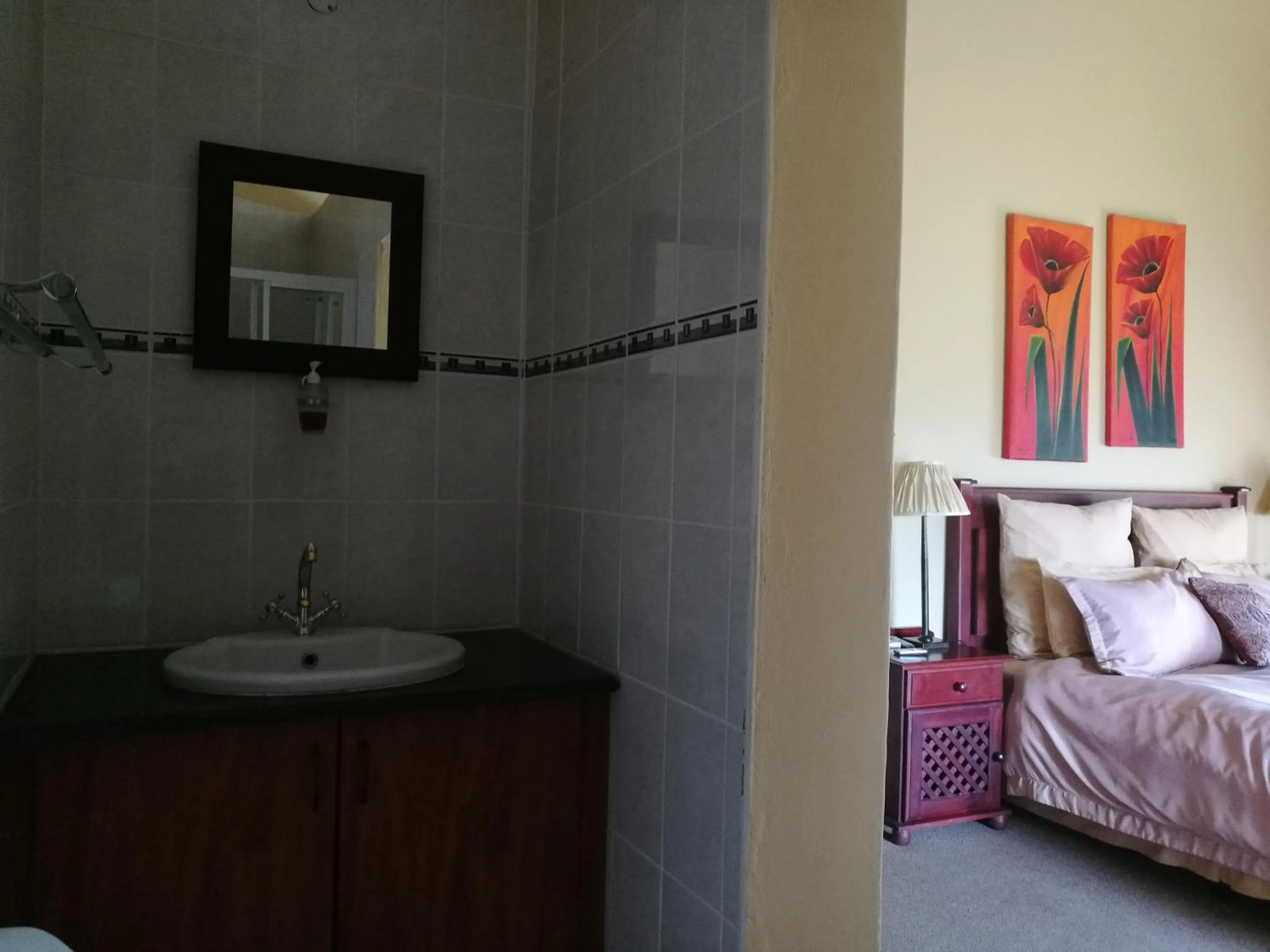 Bathroom, Bed in Krige Lodge B&B