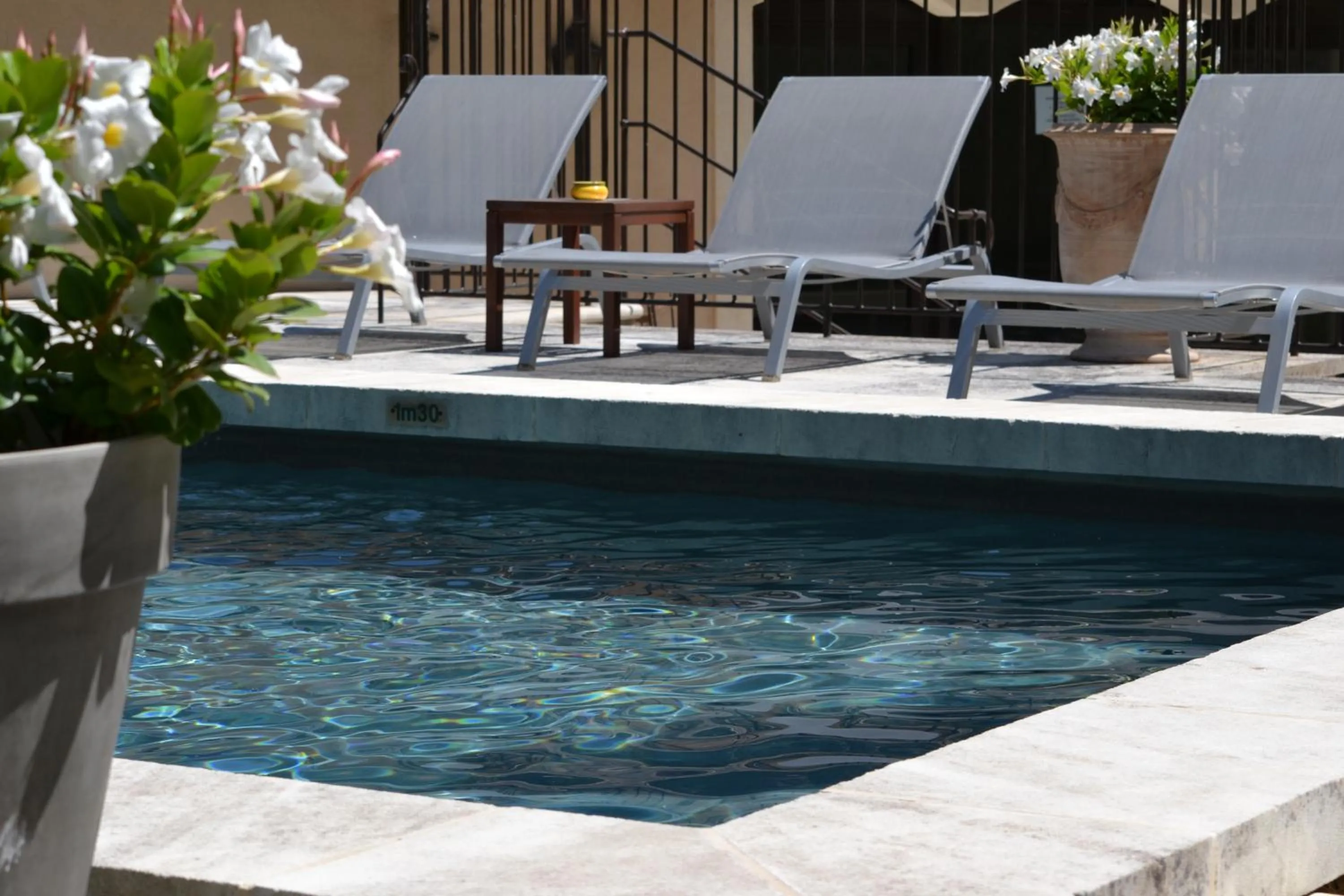 Swimming pool in Hotel du Poète