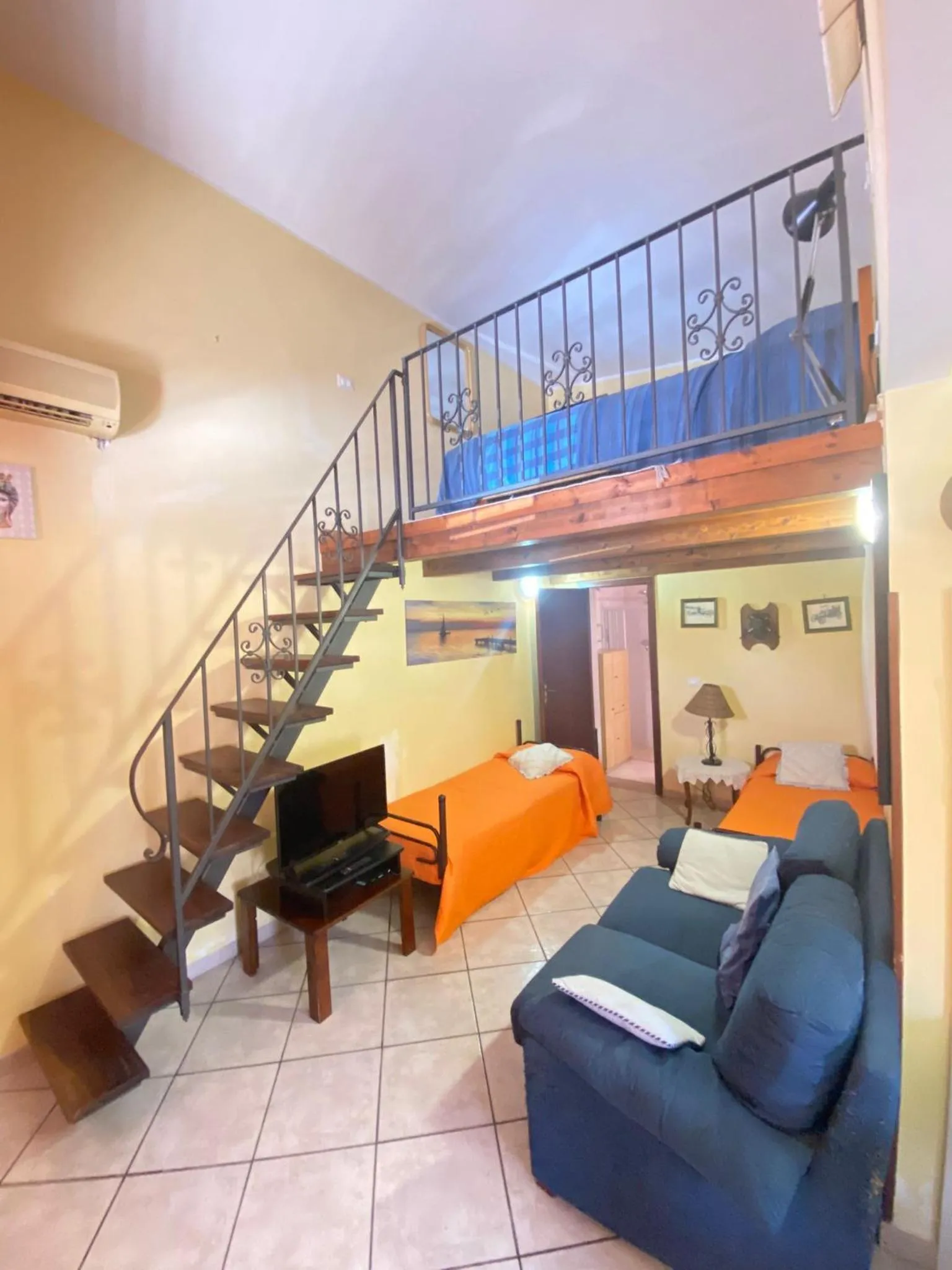 Bed in Baglio Cusenza Rooms