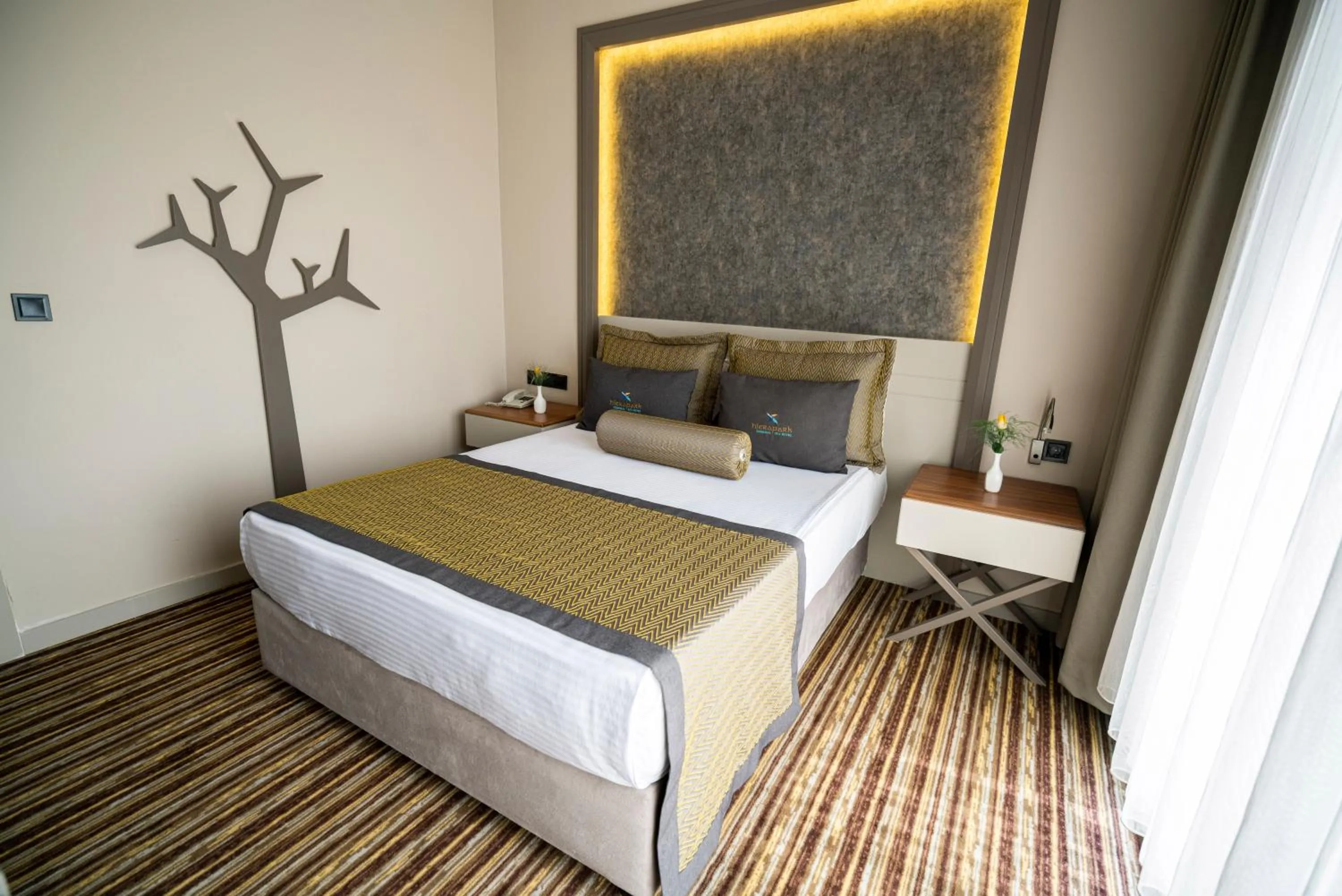 Bedroom, Bed in Hierapark Thermal & SPA Hotel