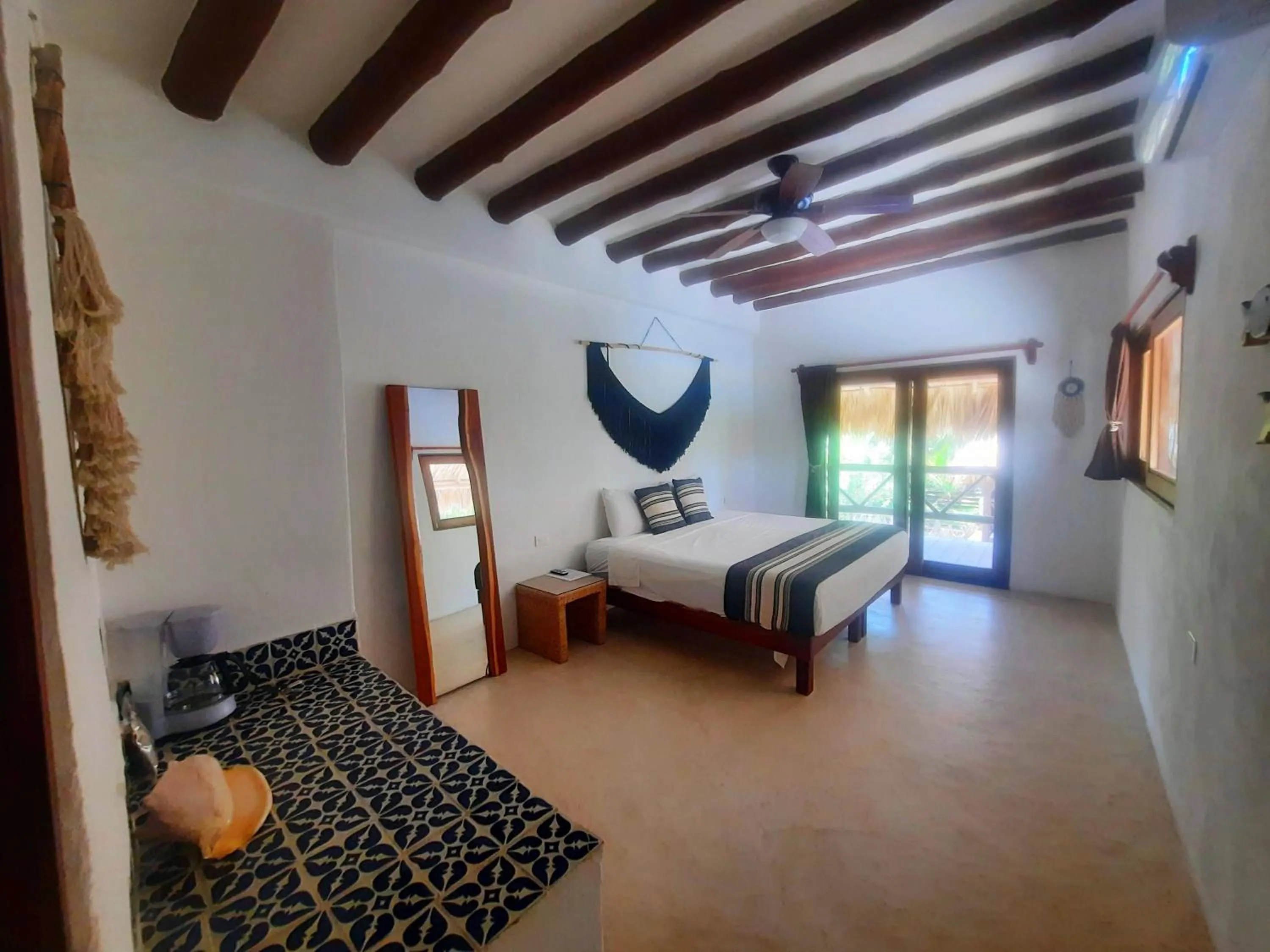 Bed in Casa Sofia Holbox