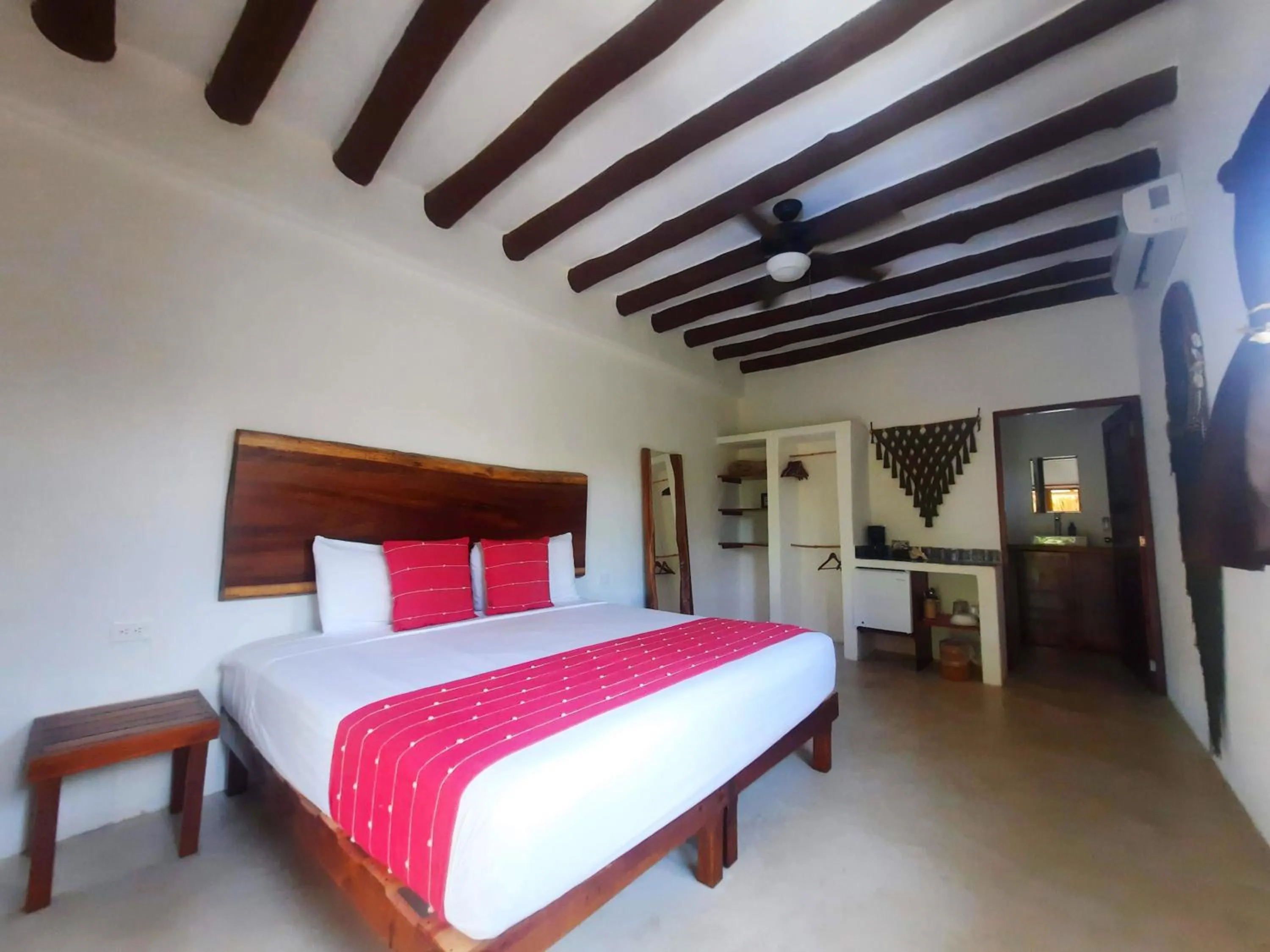 Bed in Casa Sofia Holbox