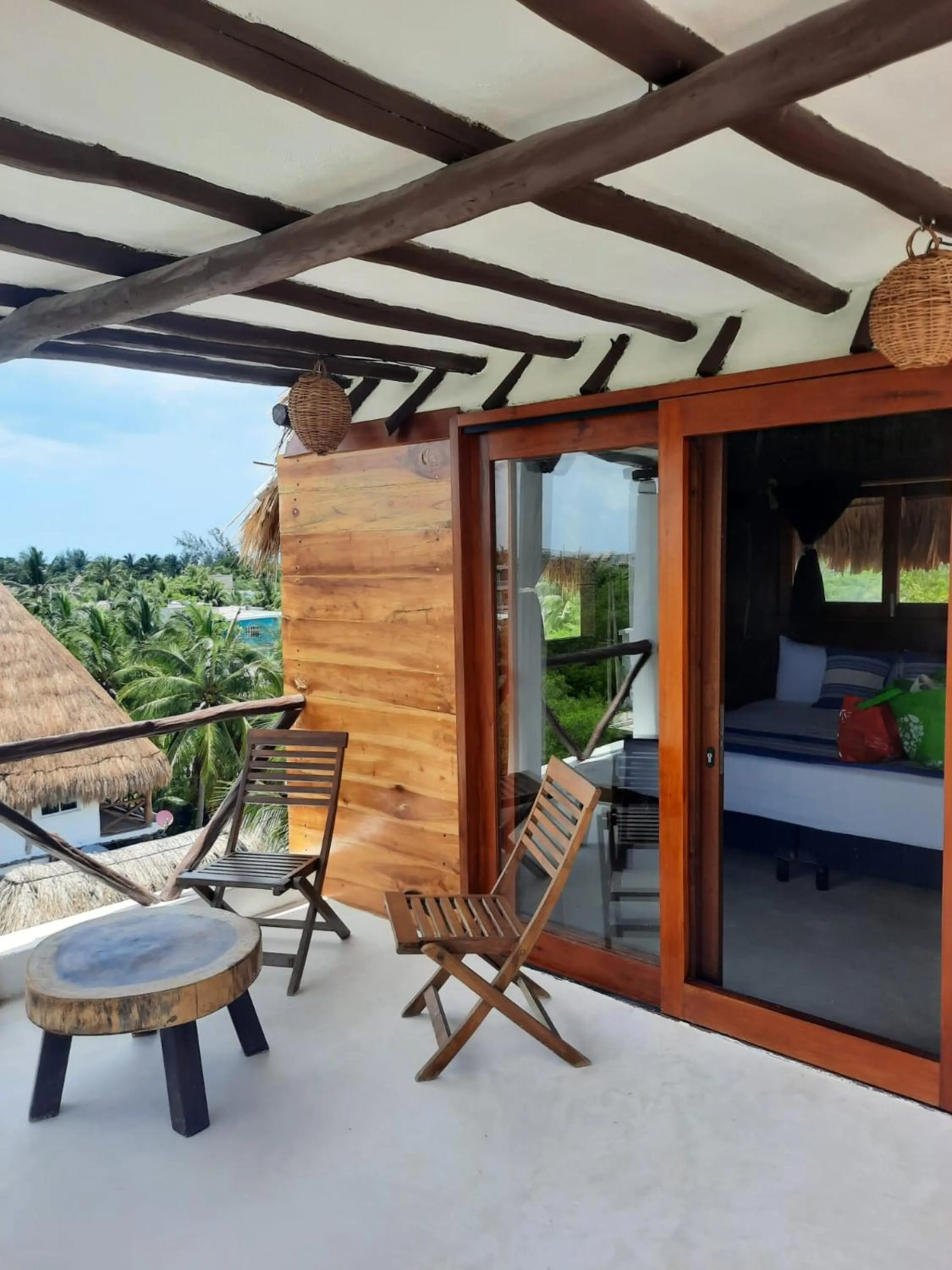 Bed in Casa Sofia Holbox