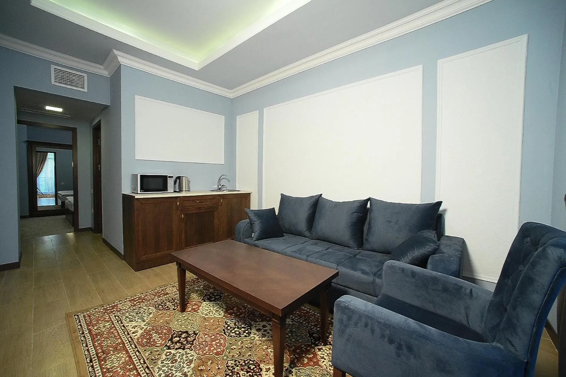 Living room in Boulevard Hotel