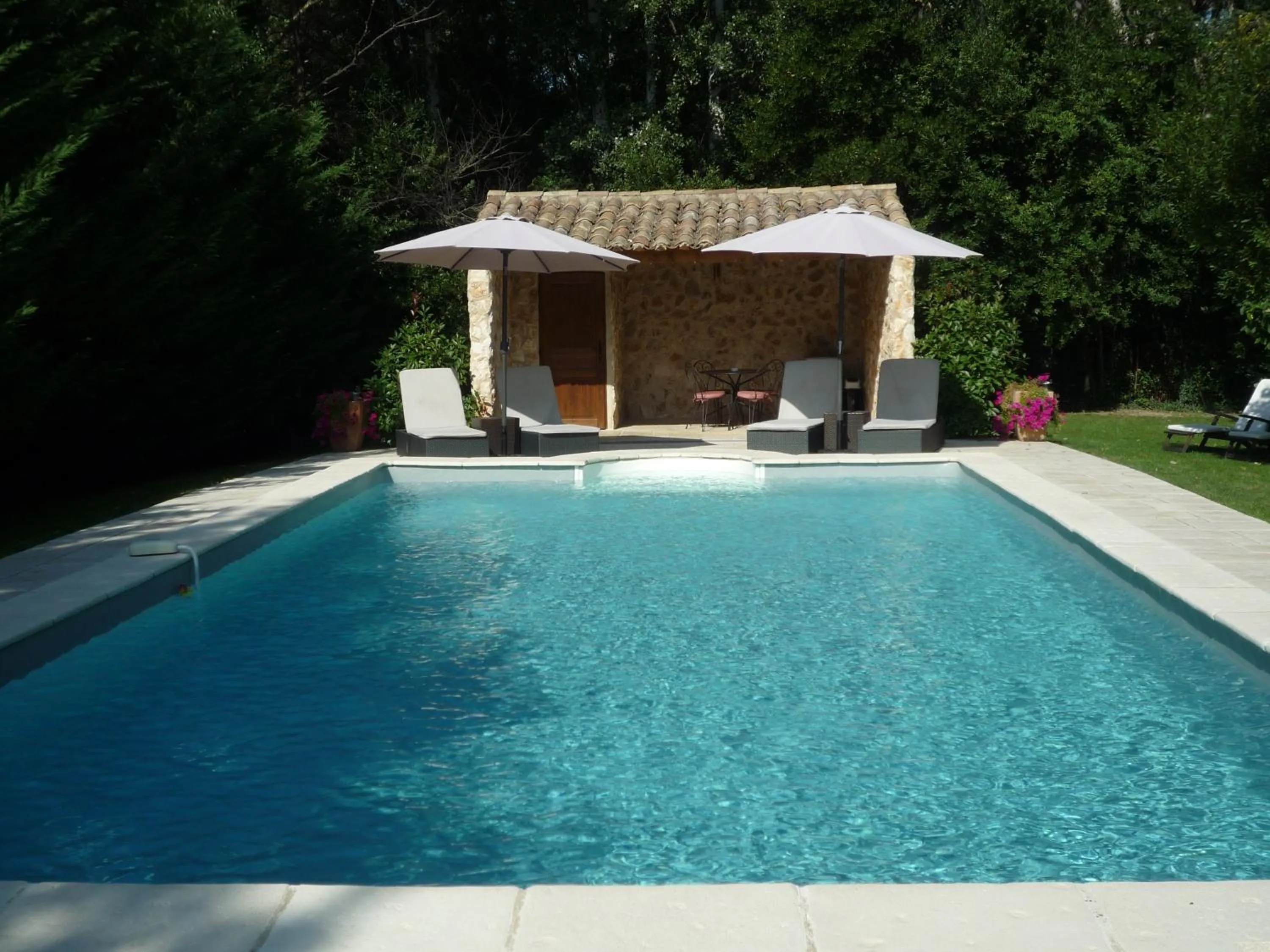 Pool view in Mas de l'ile