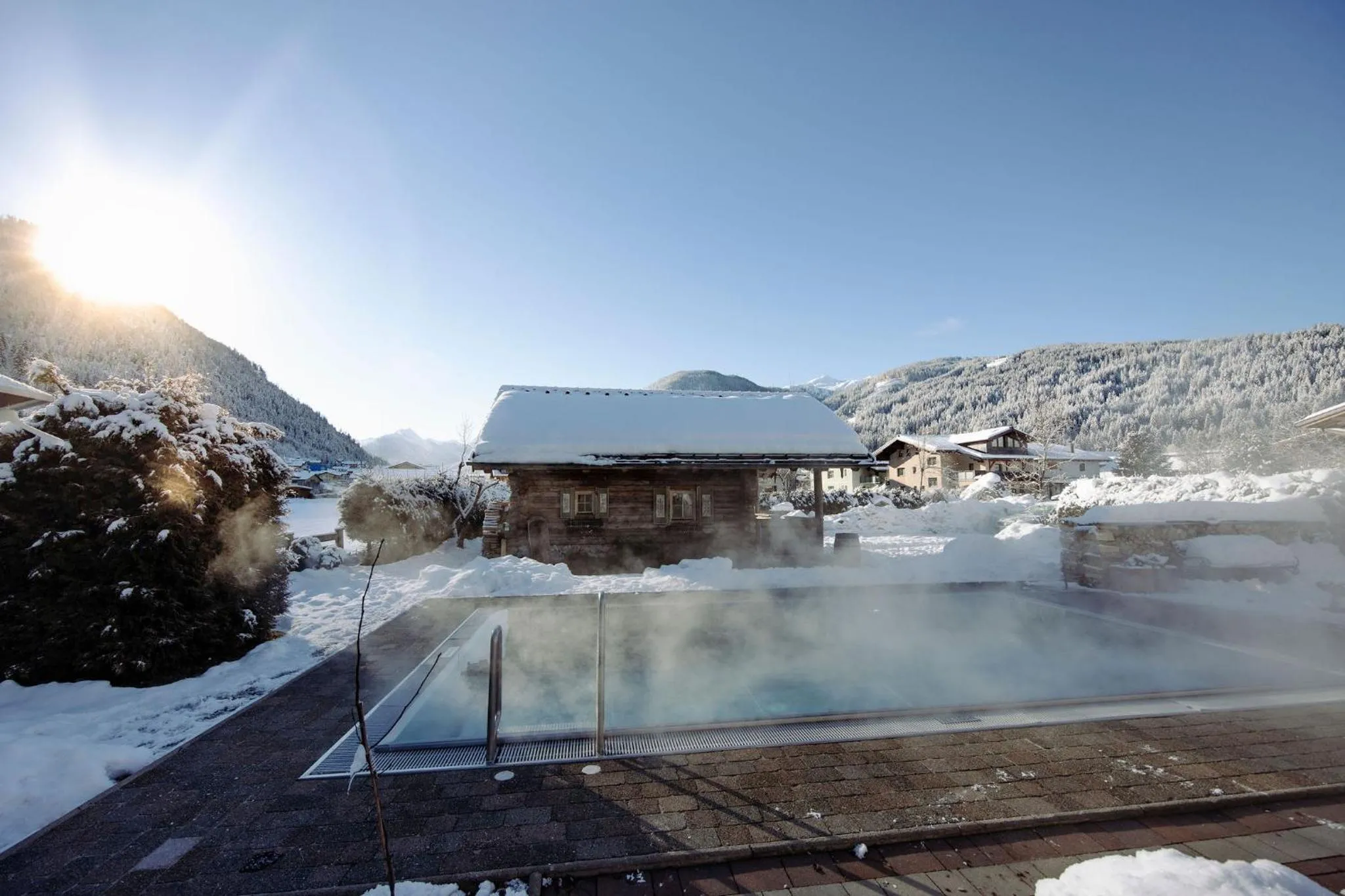 Swimming pool in Hotel loj - our kind of place