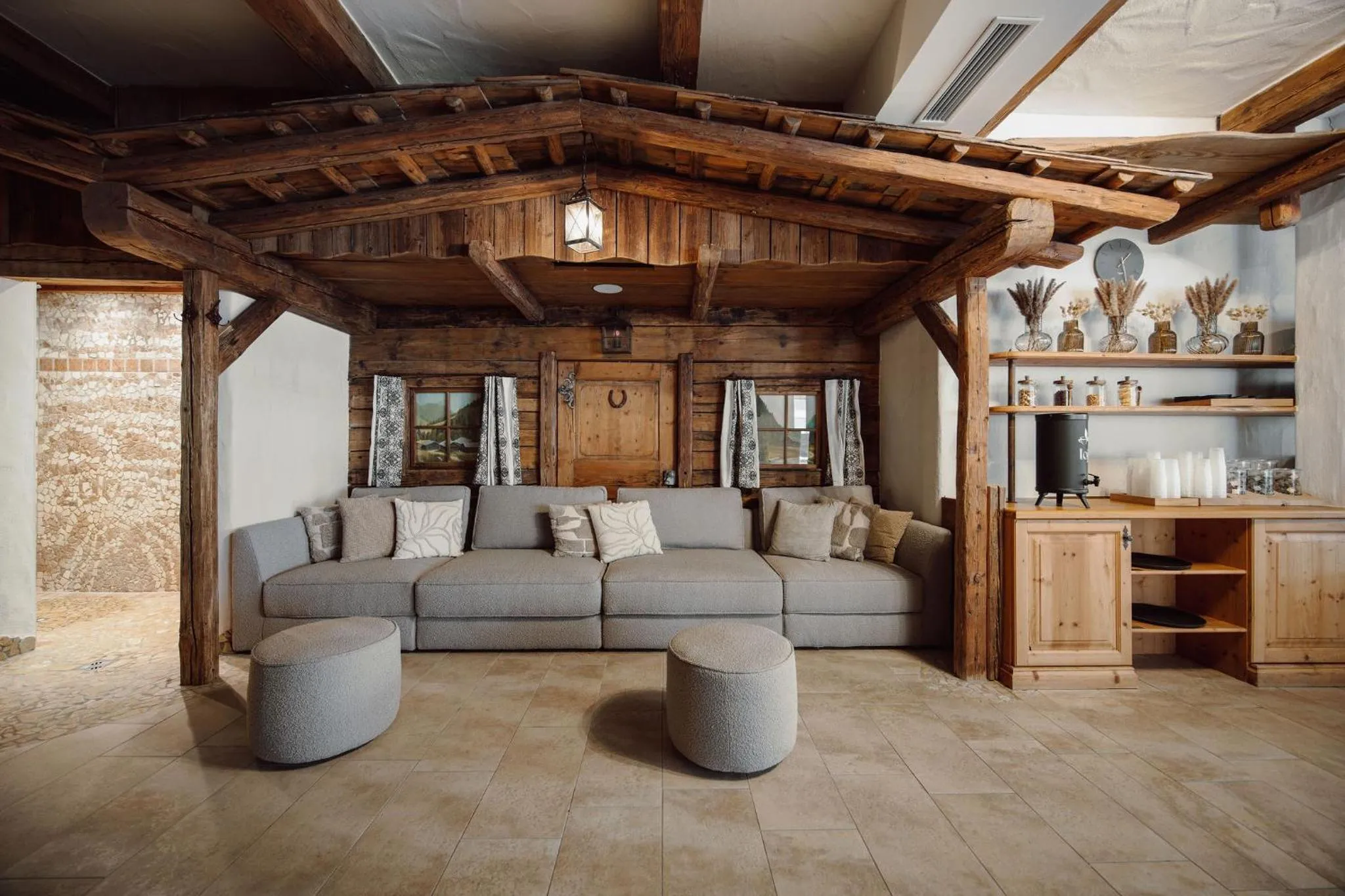 Seating area in Hotel loj - our kind of place