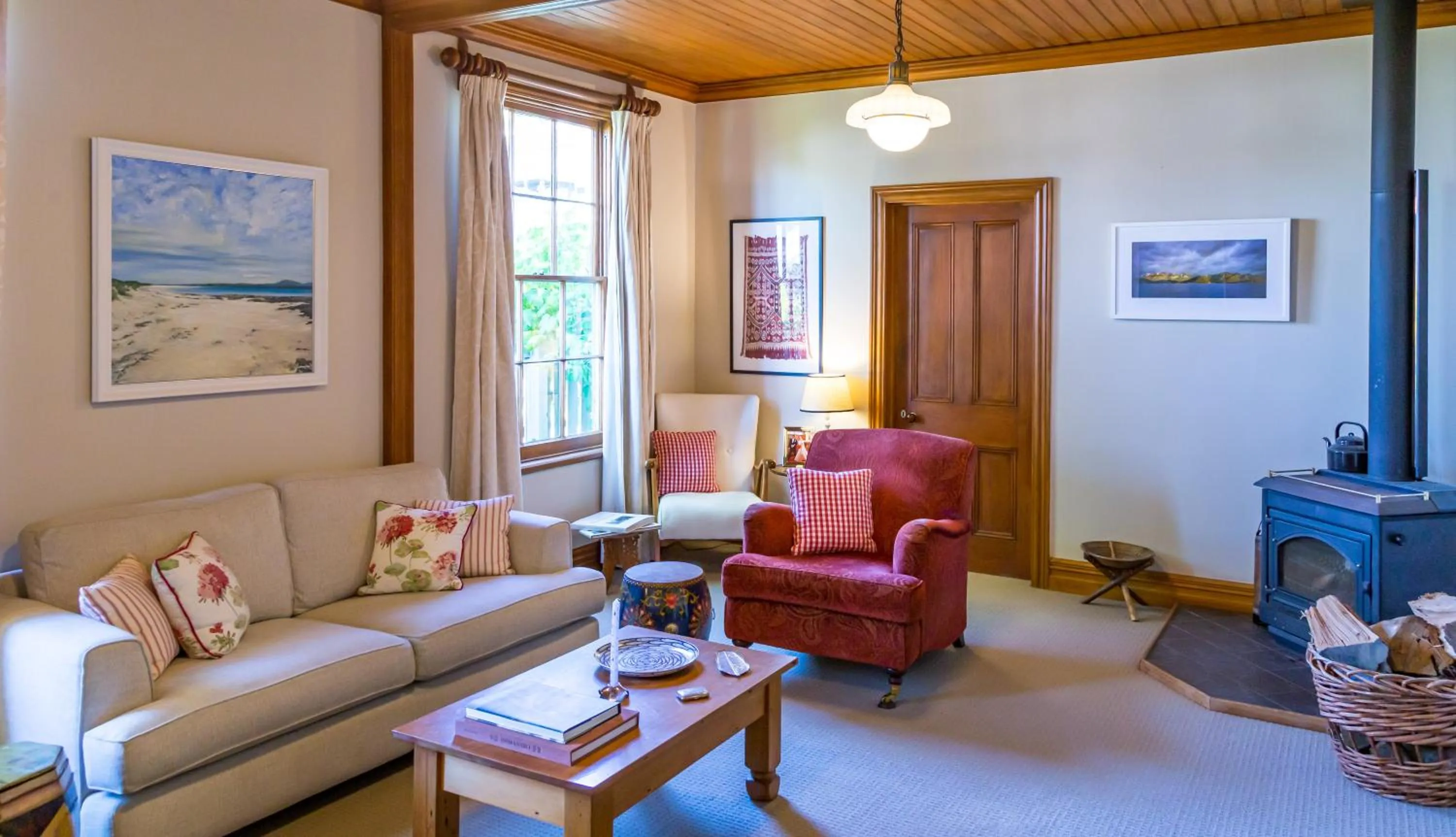 Seating area in French Bay House