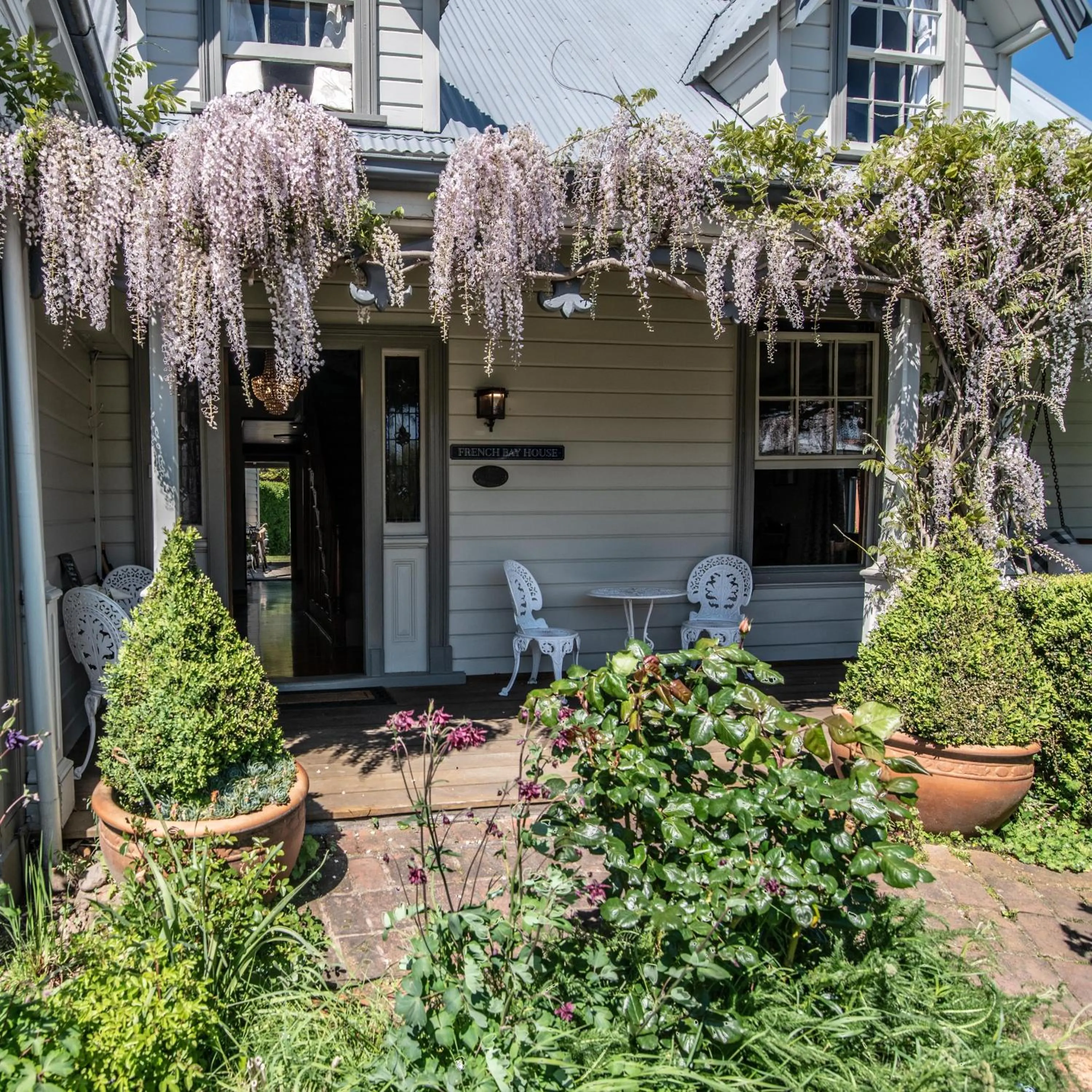 Facade/entrance in French Bay House