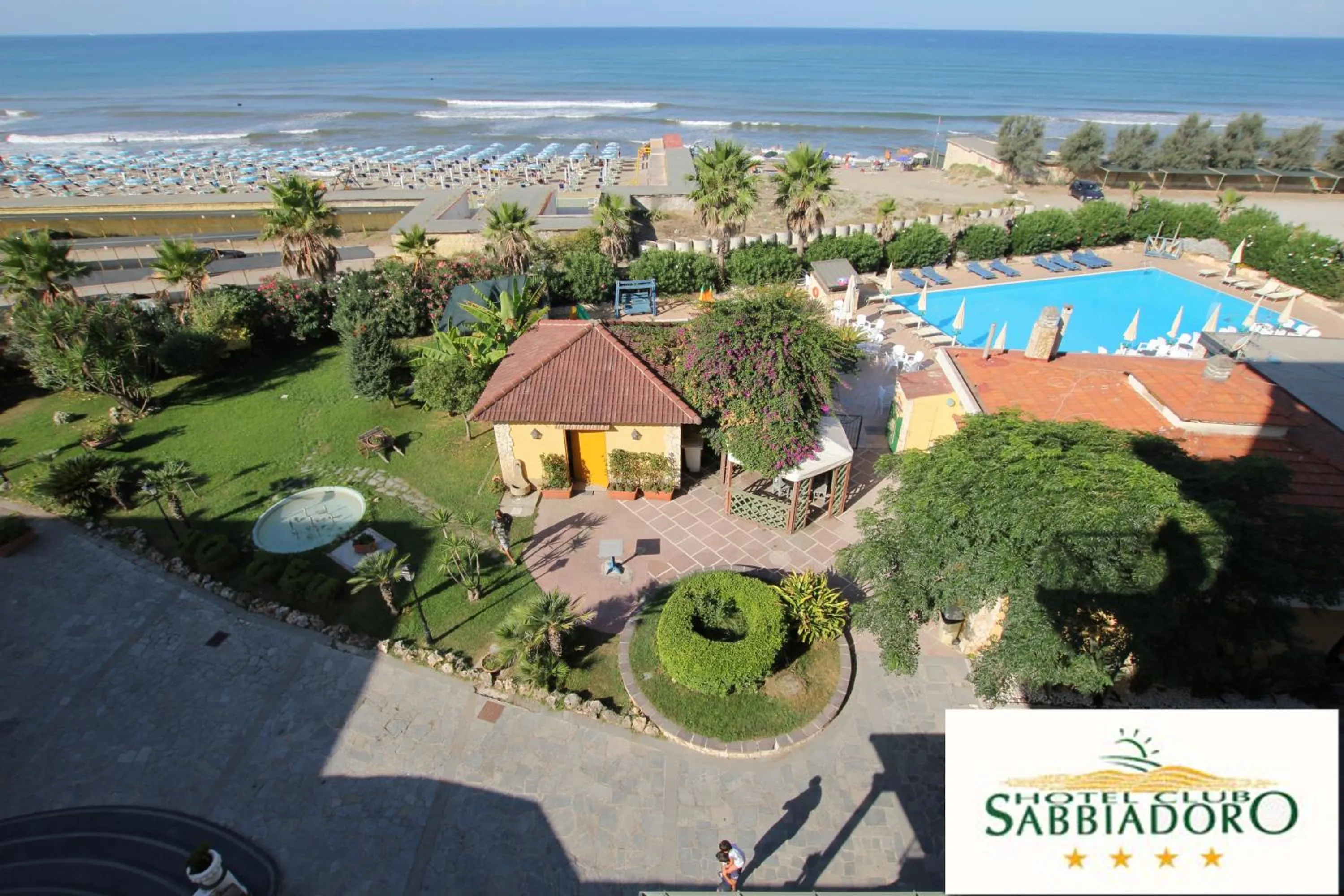 Patio in Hotel Club Sabbiadoro